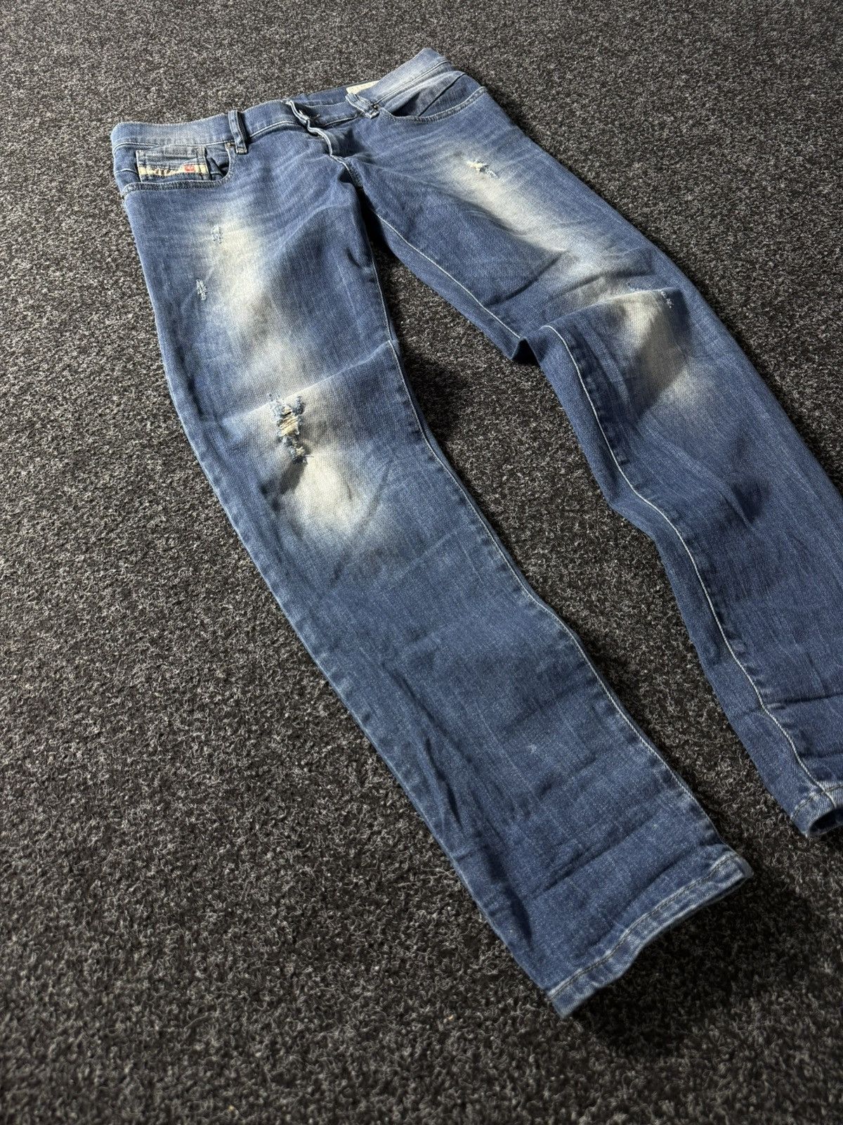 Diesel × If Six Was Nine × Vintage Vintage Diesel Industry Distressed Jeans skinny denim pants Size 29" - 2 Thumbnail
