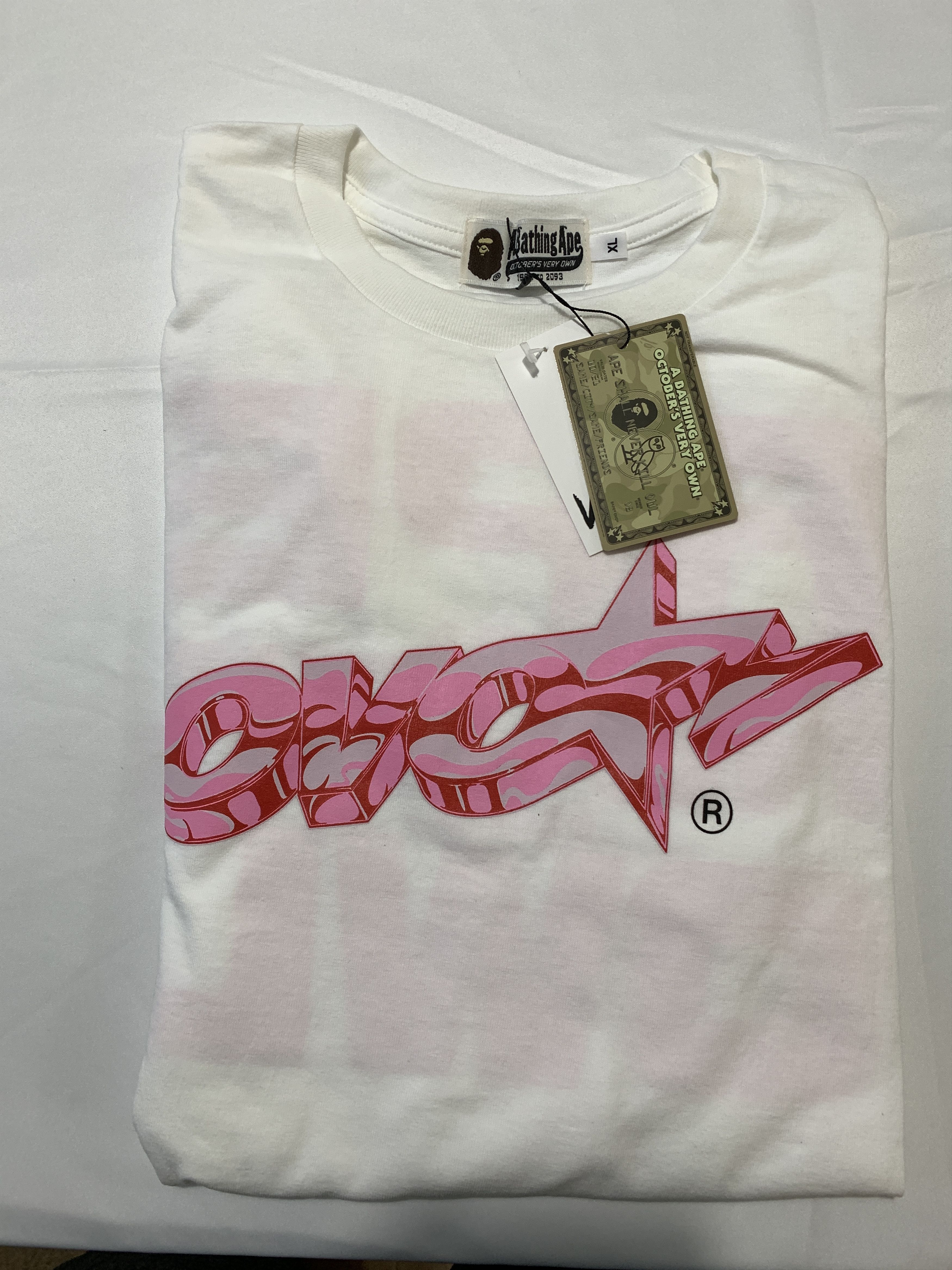 BAPE x OVO CAMO STAR L/S TEE