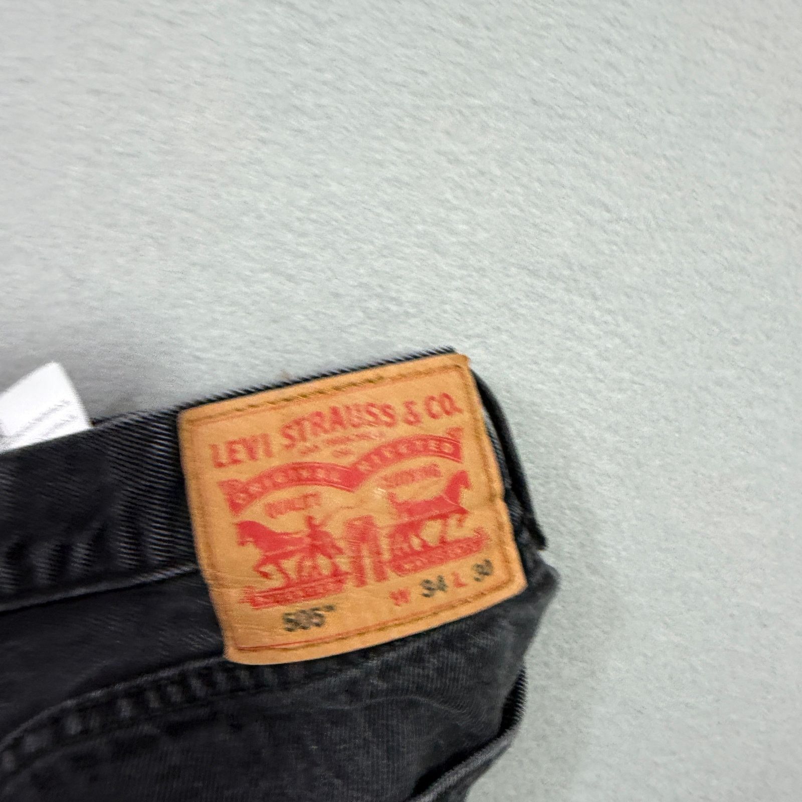 Levi's Levis 505 Jeans Men's 34x30 Black Straight Fit Regular Fit Size US 34 / EU 50 - 5 Thumbnail