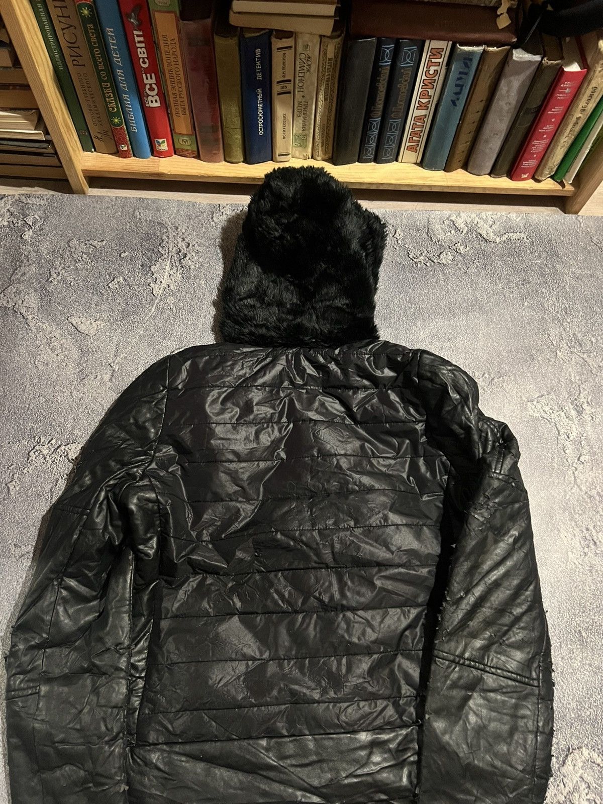 Vintage Designer Leather Jacket Faded / Distressed Number Nine Style Size US S / EU 44-46 / 1 - 12 Thumbnail
