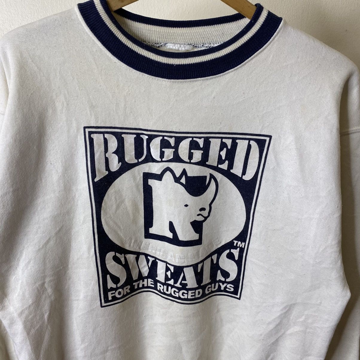 Vintage 1990s Rugged Sweats For The Rugged Guys Crewneck Size US M / EU 48-50 / 2 - 2 Thumbnail