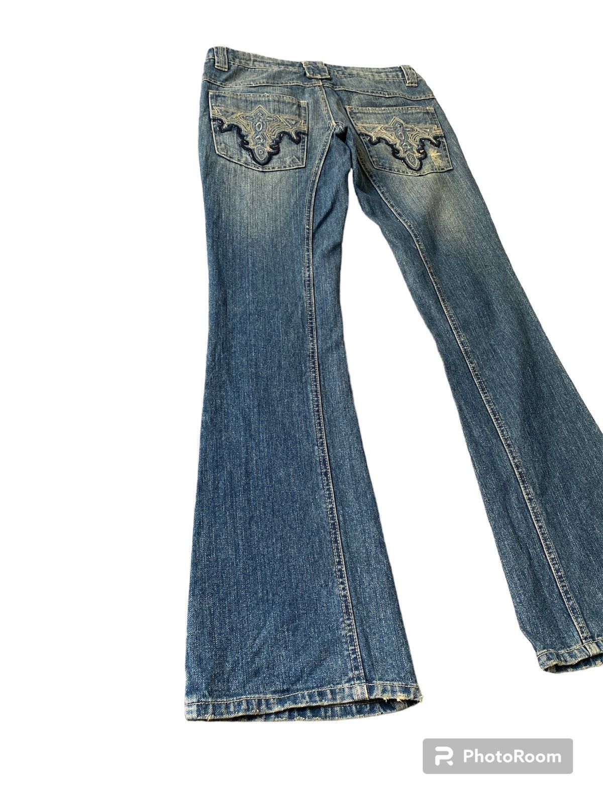 Japanese Brand × Tornado Mart 1990’s Miss Artemis Tribal Design Flare Denim Size US 29 - 1 Thumbnail