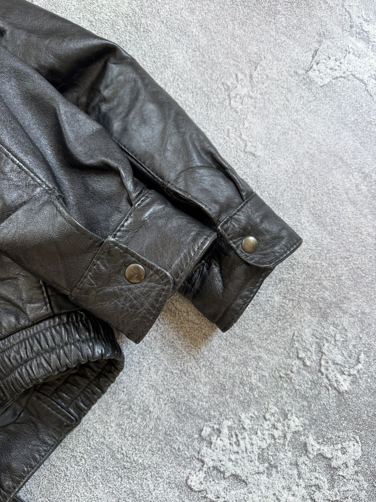 Vintage Leather L aviator bomber pilot jacket transformer vest coat Size US L / EU 52-54 / 3 - 19 Thumbnail
