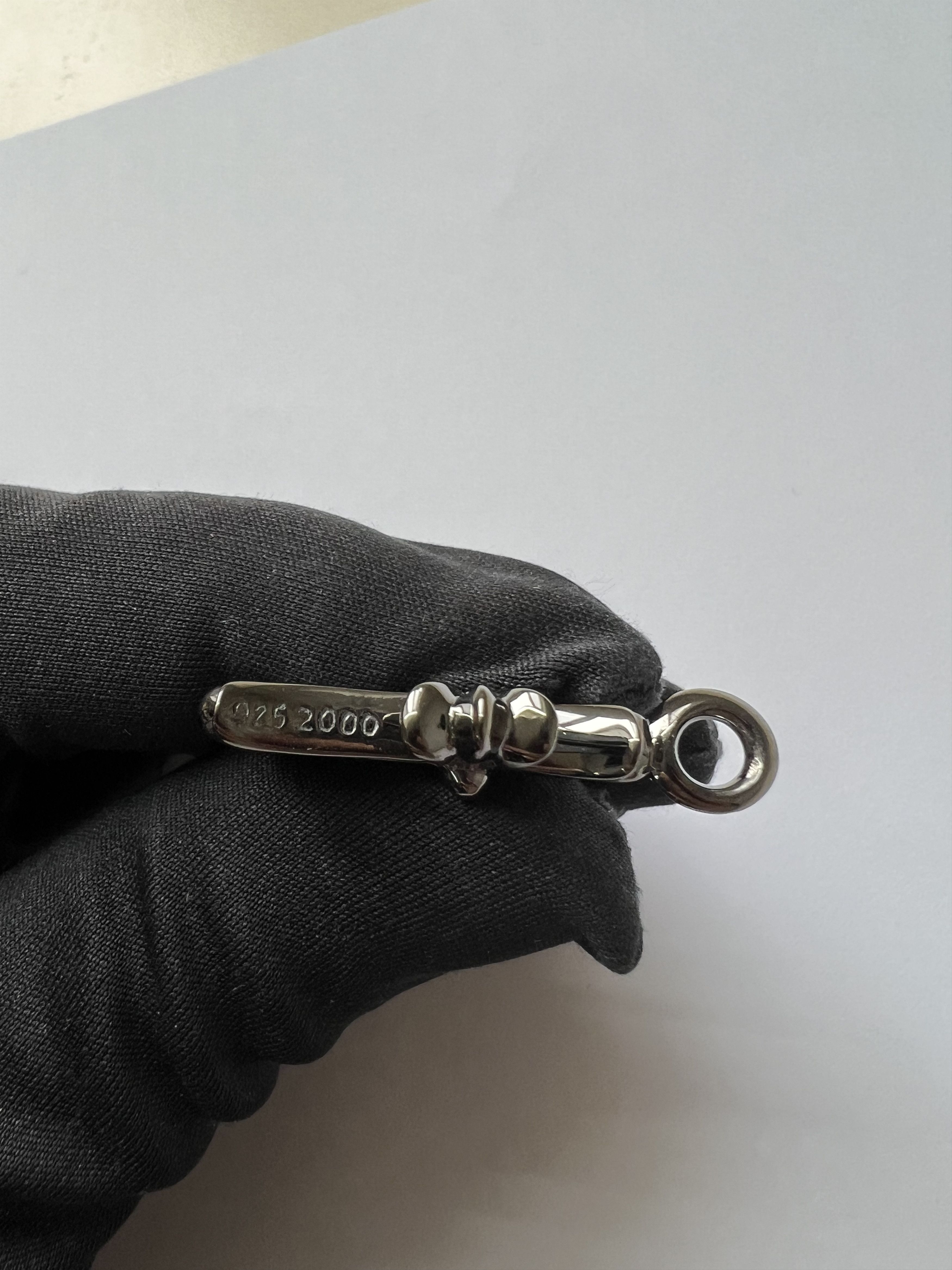 Chrome Hearts Chrome Hearts Silver Black Diamond Cross Charm Pendant Size ONE SIZE - 7 Thumbnail