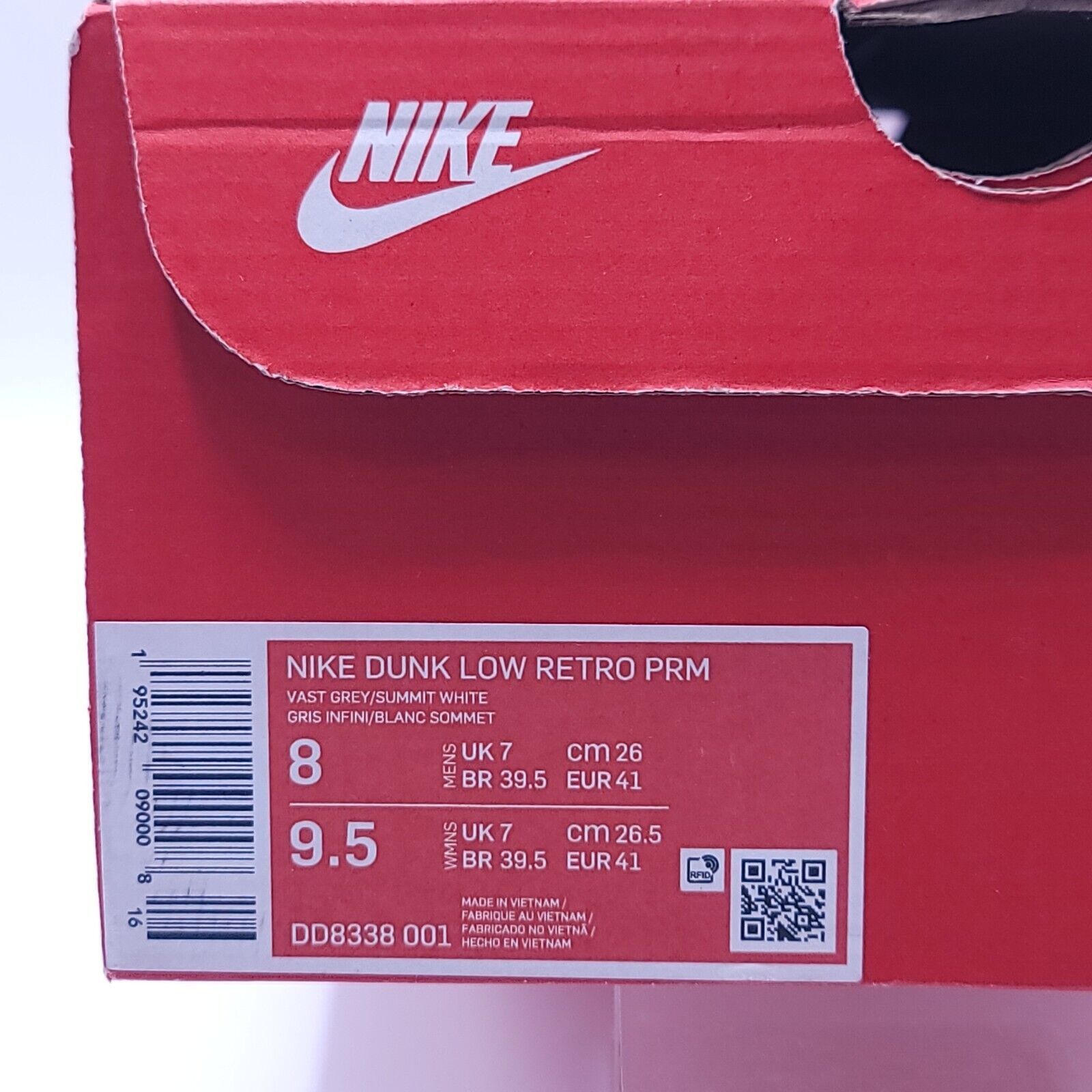 Nike Nike Dunk Low Retro PRM Shoe Mens Size 8 DD8338-001 White Size US 8 / EU 41 - 10 Thumbnail