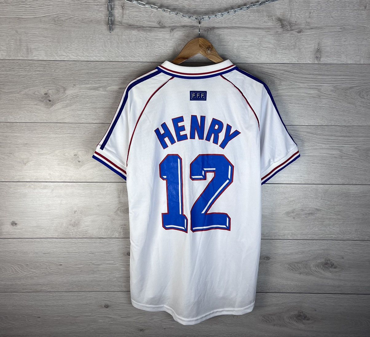 Vintage Vintage men’s soccer jersey Adidas France 🇫🇷 #12 Hanry Size US L / EU 52-54 / 3 - 1 Thumbnail