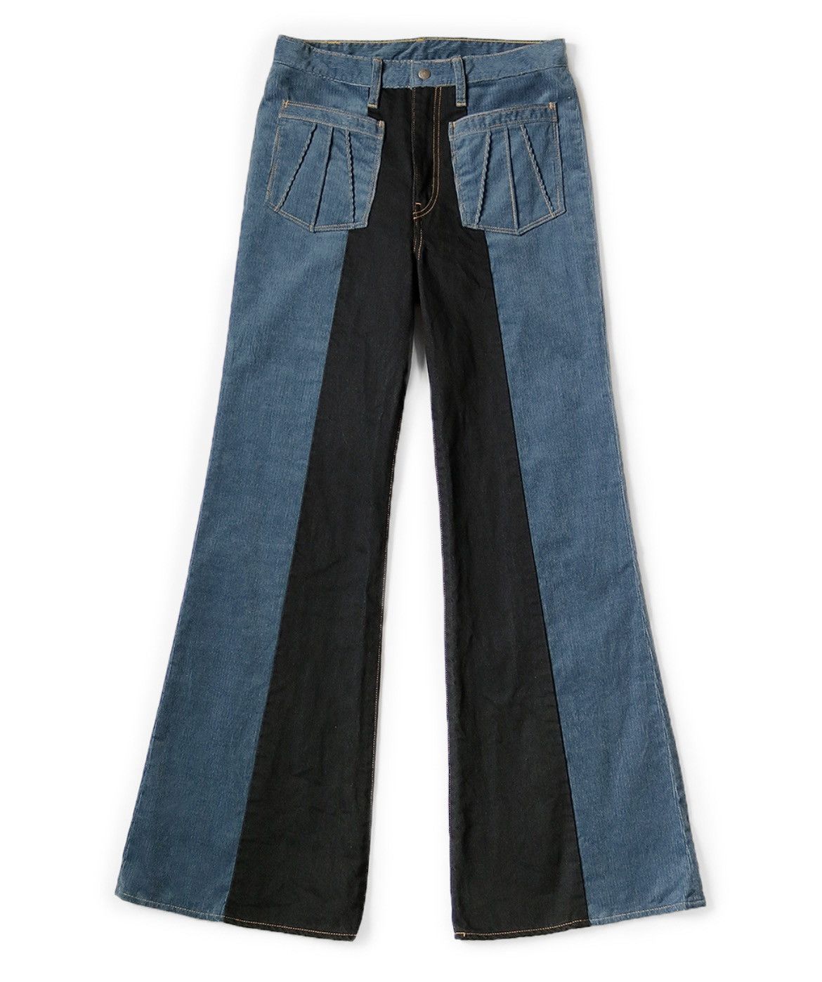 Kapital Kapital corduroy × denim 2TONE gypsy flare pants 34inch Size US 34 / EU 50 - 1 Preview