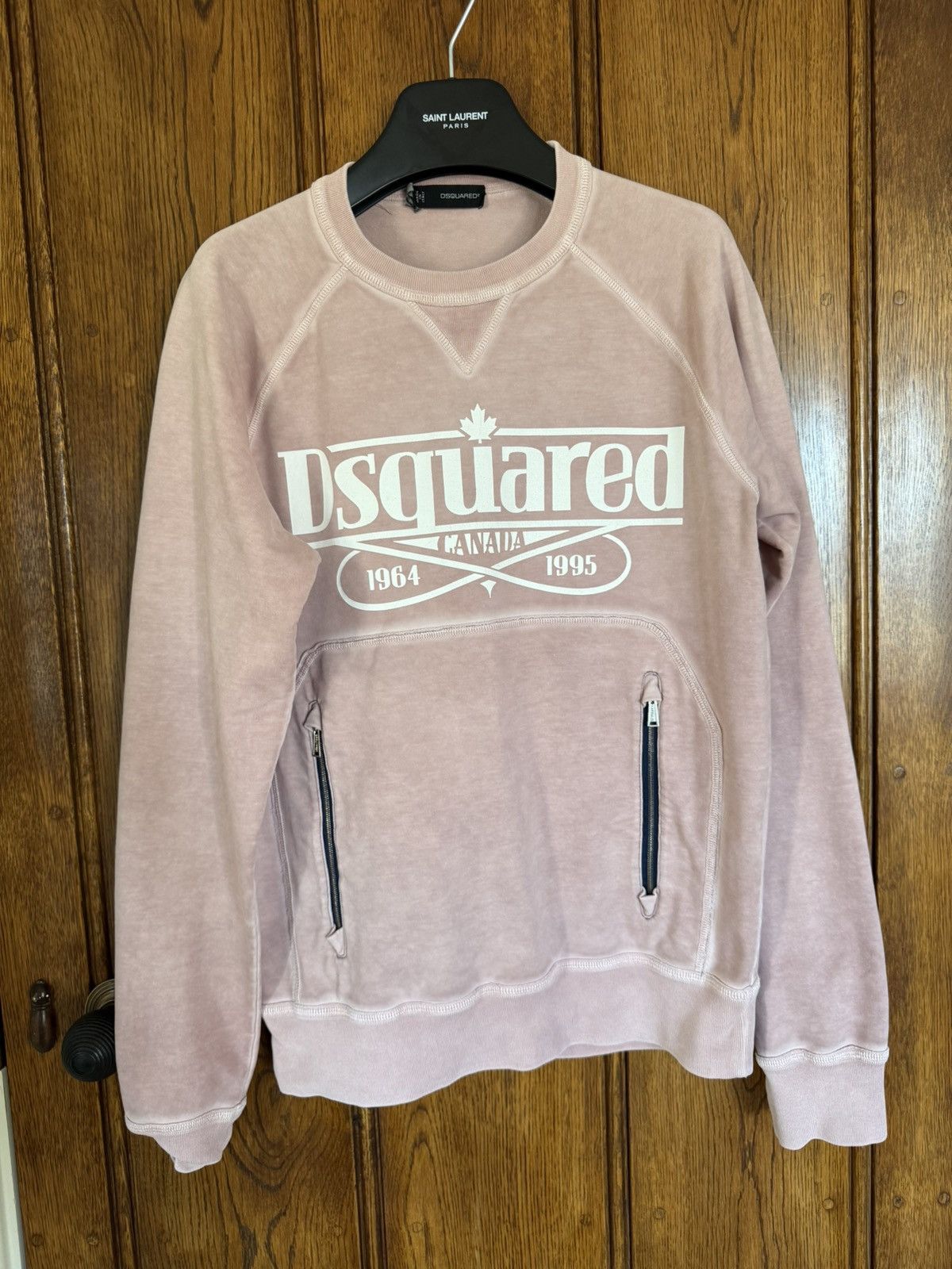 Dsquared2 SS11 Dsquared2 pink logo zip crewneck sweater S Size US S / EU 44-46 / 1 - 1 Thumbnail