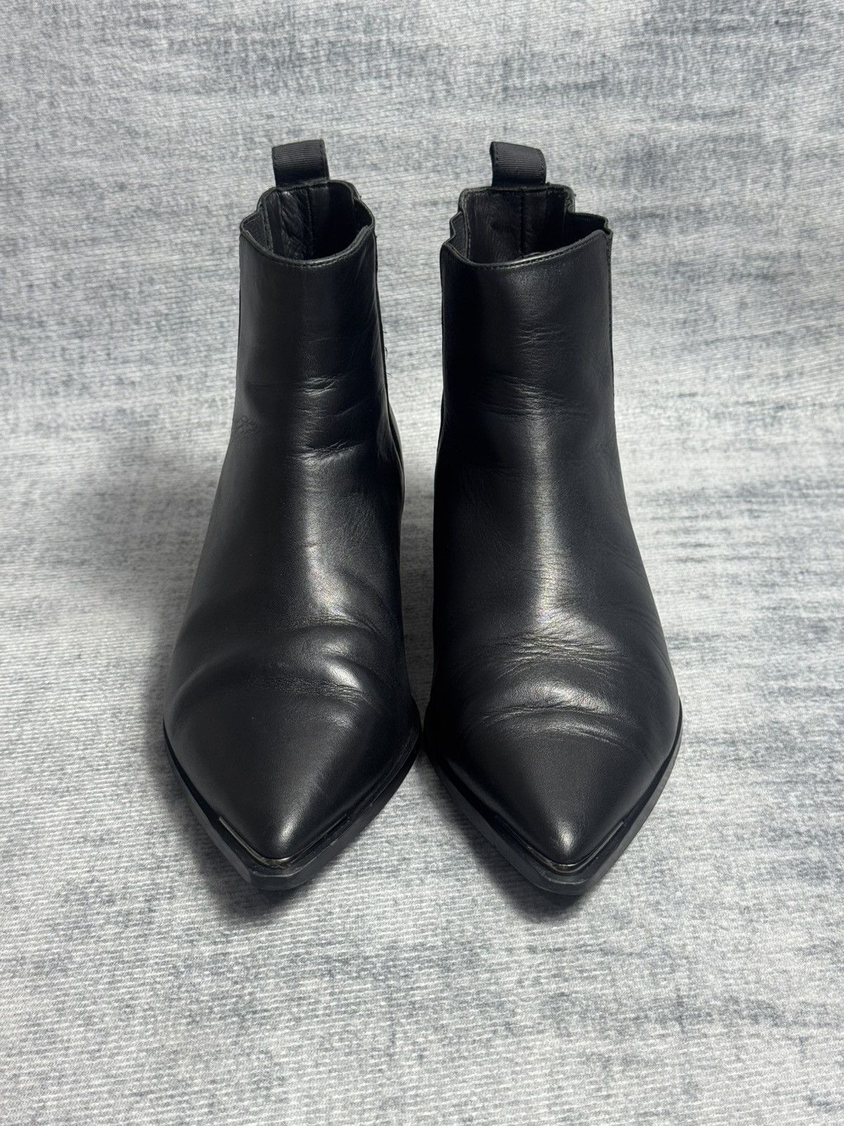 Acne Studios Acne Studios - Jensen Black Leather - Chelsea Ankle Boots Size US 6 / IT 36 - 1 Thumbnail