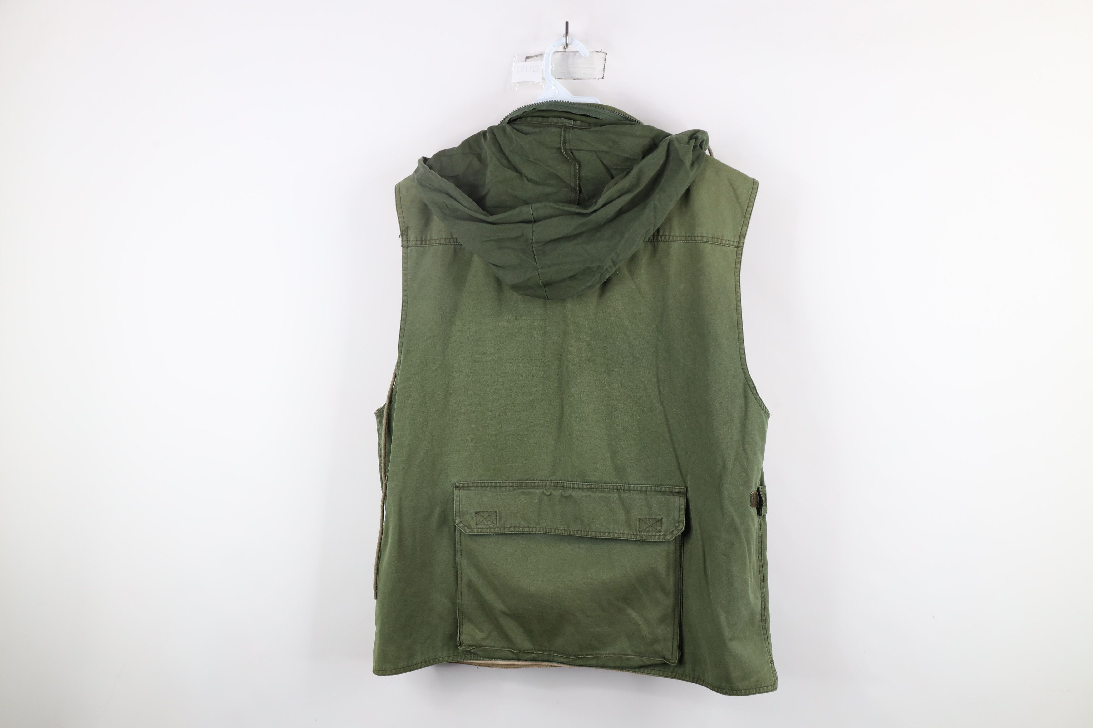 Vintage Vintage 90s Streetwear Hooded Fly Fishing Vest Jacket Size US L / EU 52-54 / 3 - 12 Thumbnail