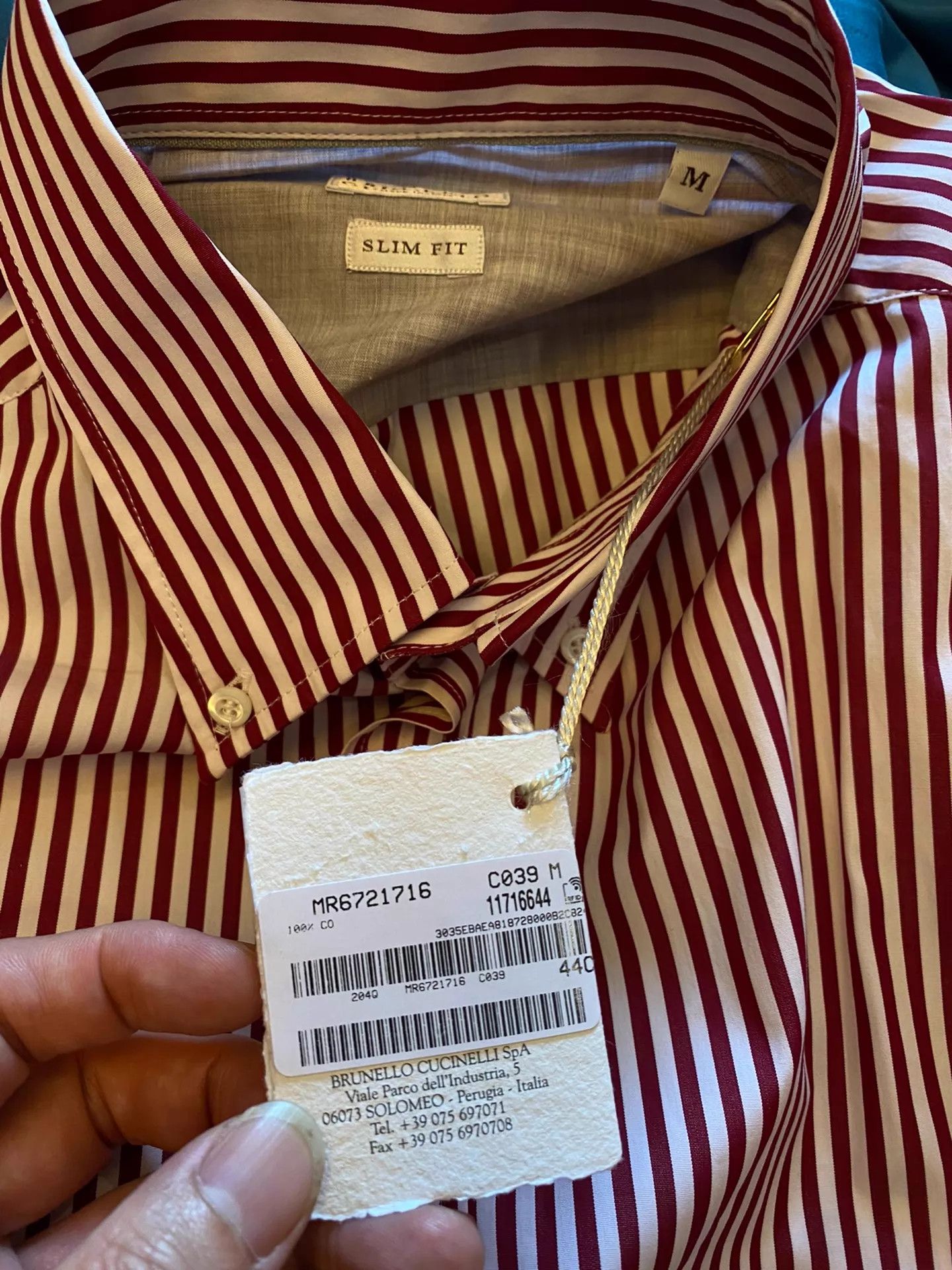 Brunello Cucinelli BRUNELLO CUCINELLI Shirt M Italy New with Tags Authentic Size US M / EU 48-50 / 2 - 4 Thumbnail