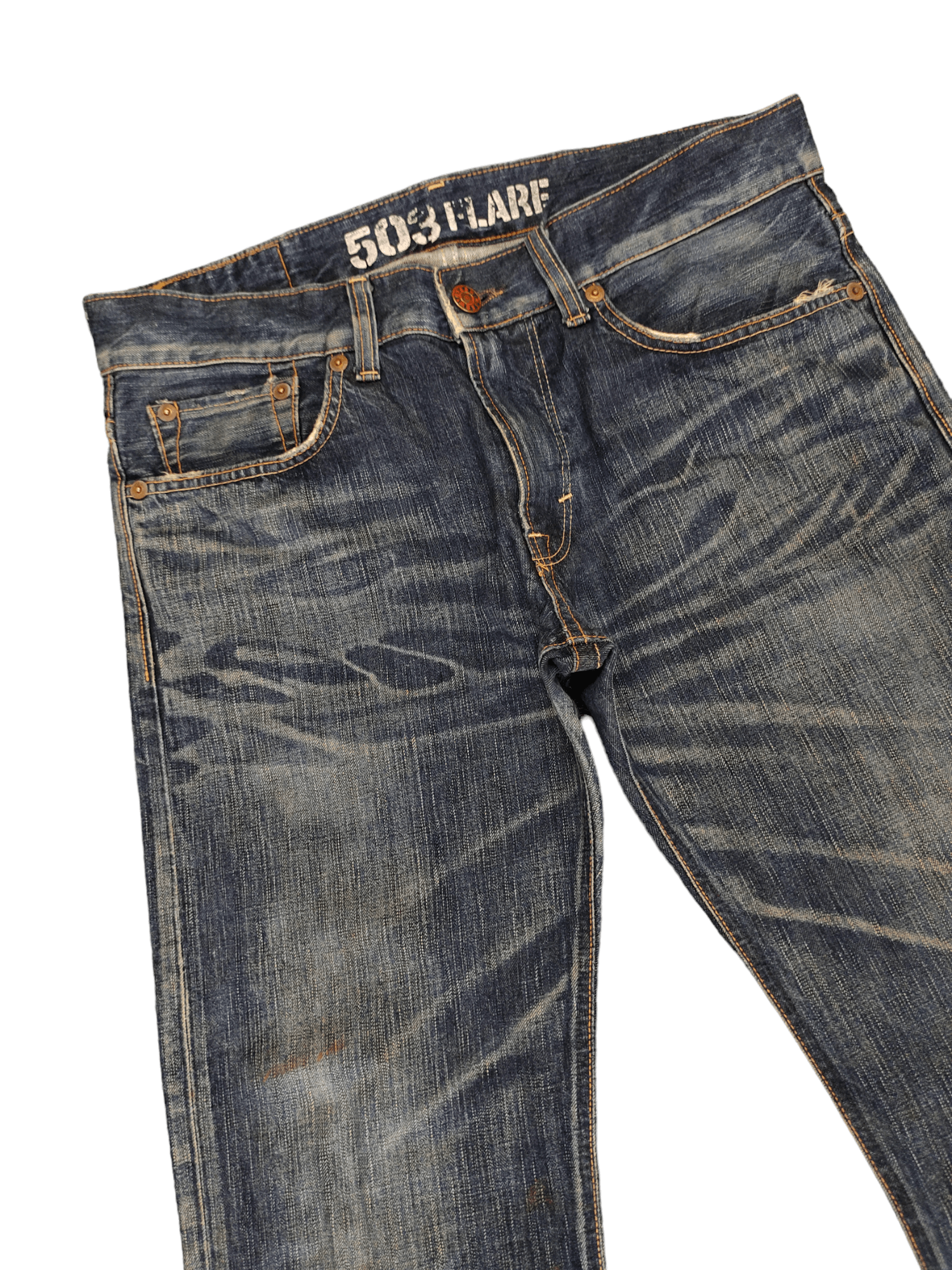 If Six Was Nine Flare Jean Edwin 503 Flare Clawmark Denim Bootcut Mudmax Goa Size US 34 / EU 50 - 5 Thumbnail