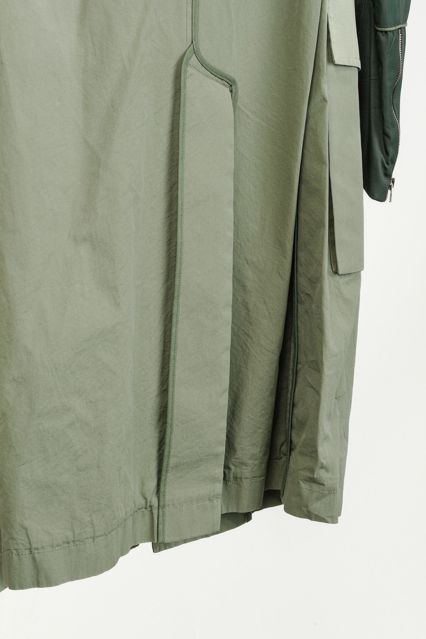 Umit Benan Umit Benan SS/16 Runway Green Belted Cargo Trench Coat Size US L / EU 52-54 / 3 - 9 Thumbnail