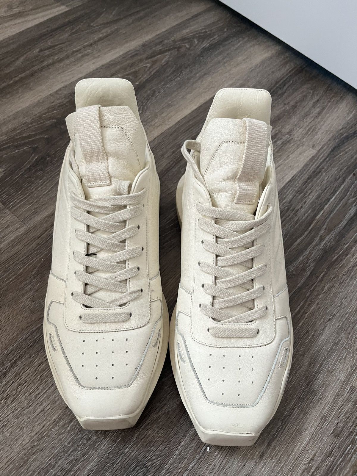 Rick Owens × Rick Owens Drkshdw RICK OWENS GETH RUNNER MILK | Grailed