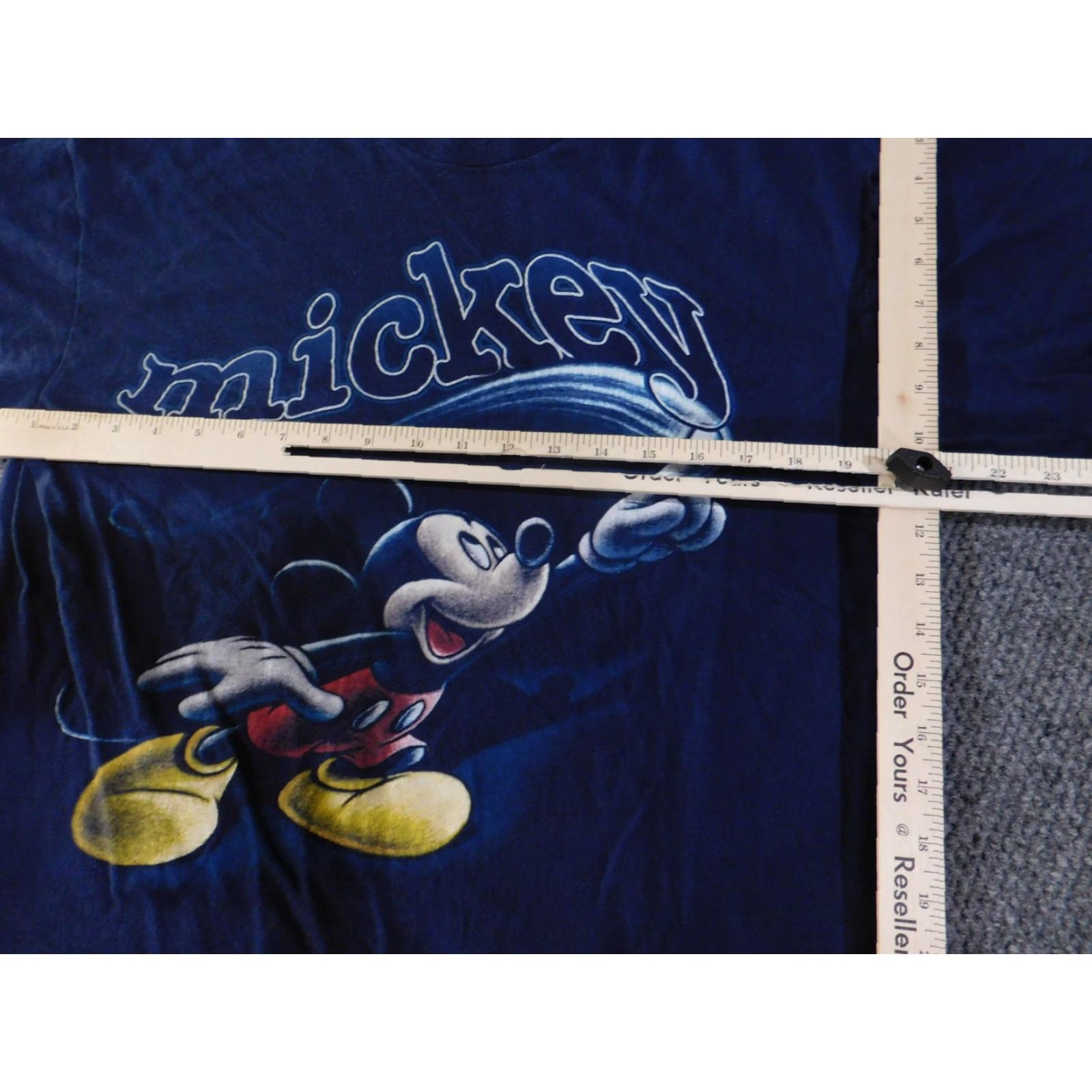 Disney VINTAGE Mickey Mouse Shirt Mens Large Blue Orlando Florida Disney 90s Tee Graphic Print Size US L / EU 52-54 / 3 - 6 Thumbnail