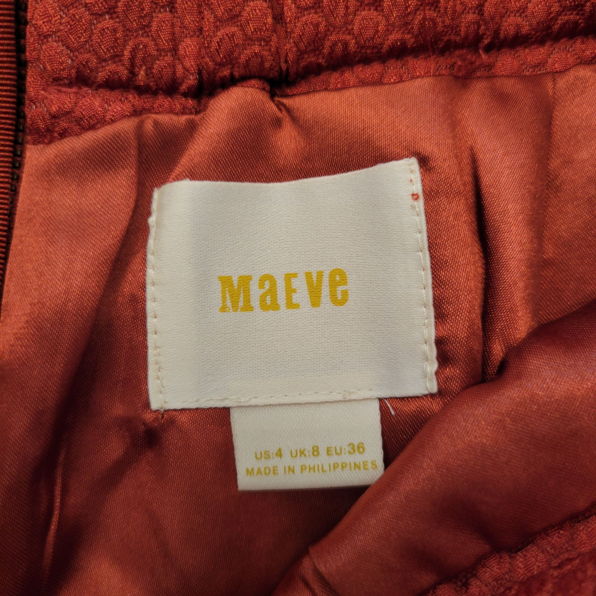 Anthropologie Anthropologie Maeve Textured Skirt Pockets Back Zipper 4 Ora Size 27" / US 4 / IT 40 - 3 Thumbnail