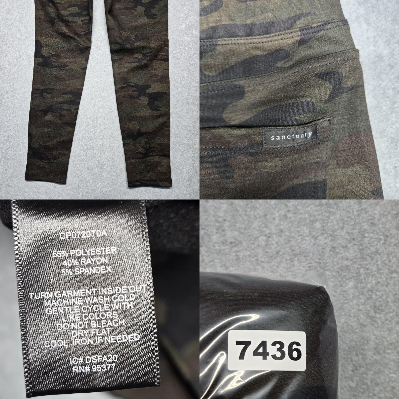 Sanctuary Sanctuary Green Camouflage Jeggings Womens Medium Pull-On Mid Rise Size 29" - 9 Thumbnail