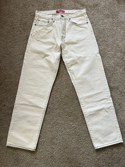 Supreme Supreme regular jean bleached | Grailed