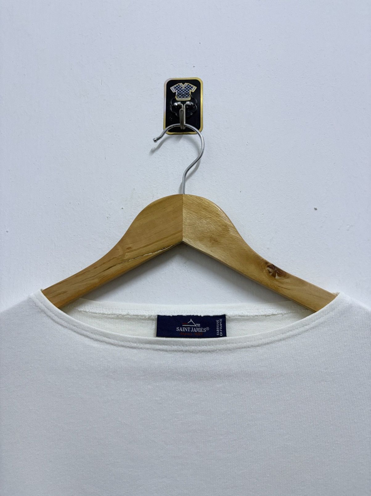 Saint James 2000's Saint James Minquiers White L/S T-Shirt Size US M / EU 48-50 / 2 - 8 Thumbnail