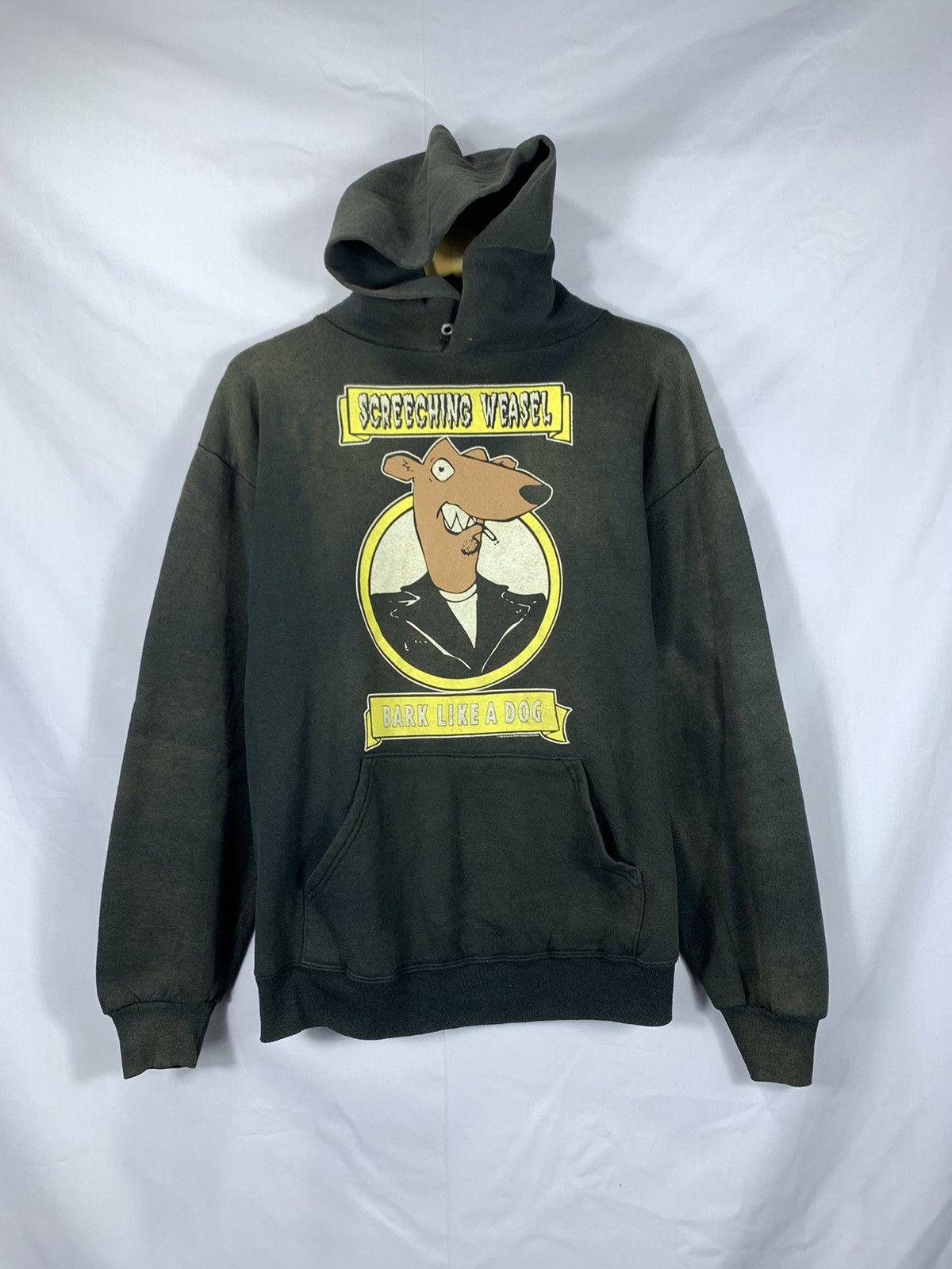 Vintage 80’s Faded Screeching Weasel Punk Tour Hoodie