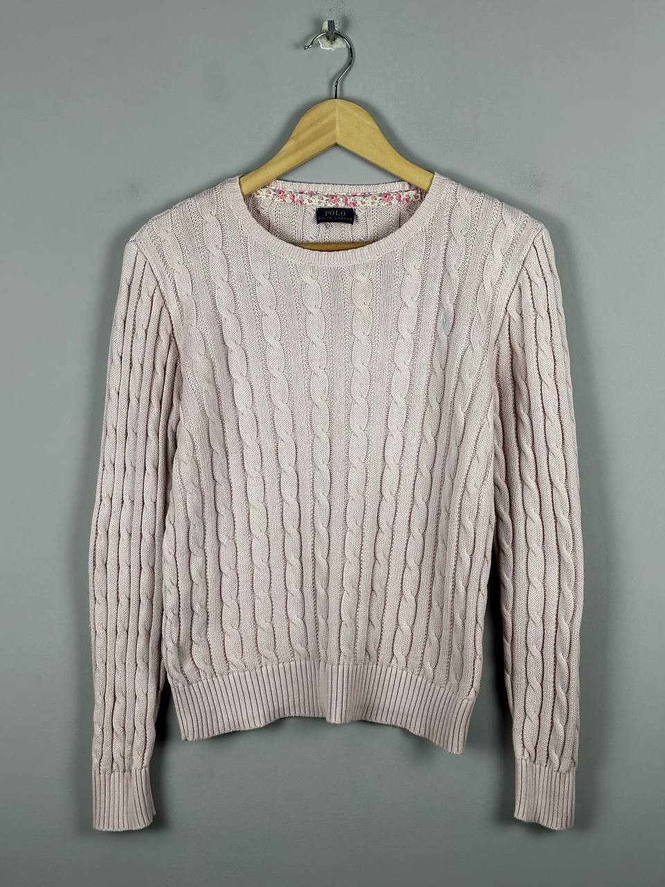 Polo Ralph Lauren Polo Ralph Lauren Pink Preppy Knitted Sweater Size L / US 10 / IT 46 - 1 Thumbnail