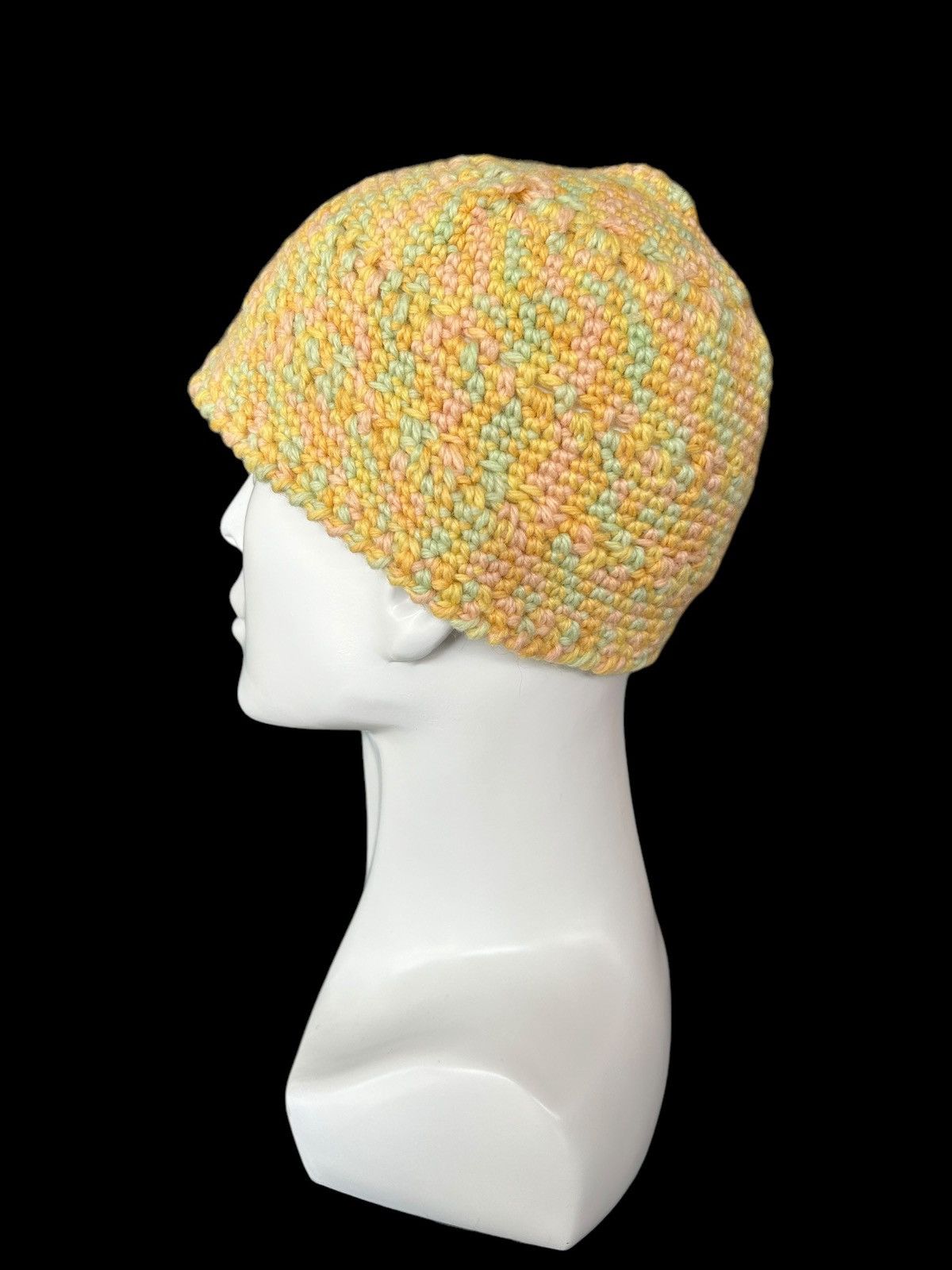 Japanese Brand × Kapital × Vintage Crochet Knitted Handmade Beanie Hats ☠️☠️ Size ONE SIZE - 2 Thumbnail