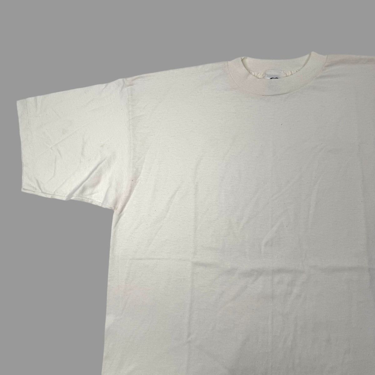 Vintage Vintage 1990s blank white tshirt Size US XL / EU 56 / 4 - 3 Thumbnail