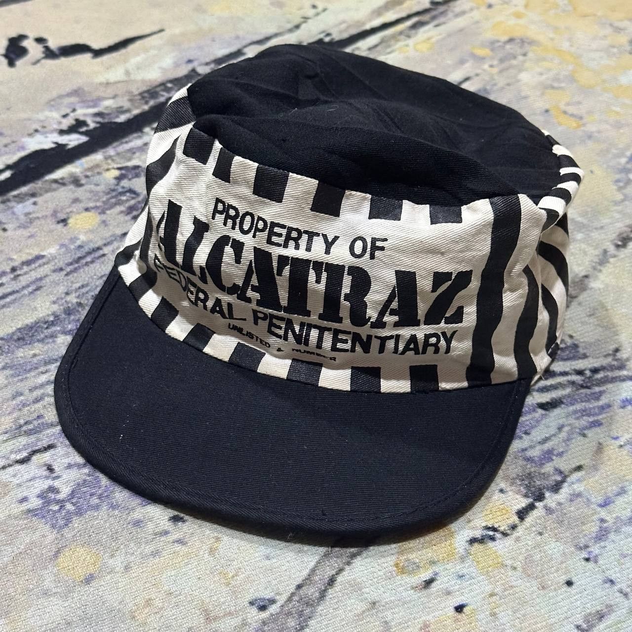 Vintage Vintage Alcatraz Jail Prisoner Round Painter Adjustable Cap Size ONE SIZE - 1 Thumbnail