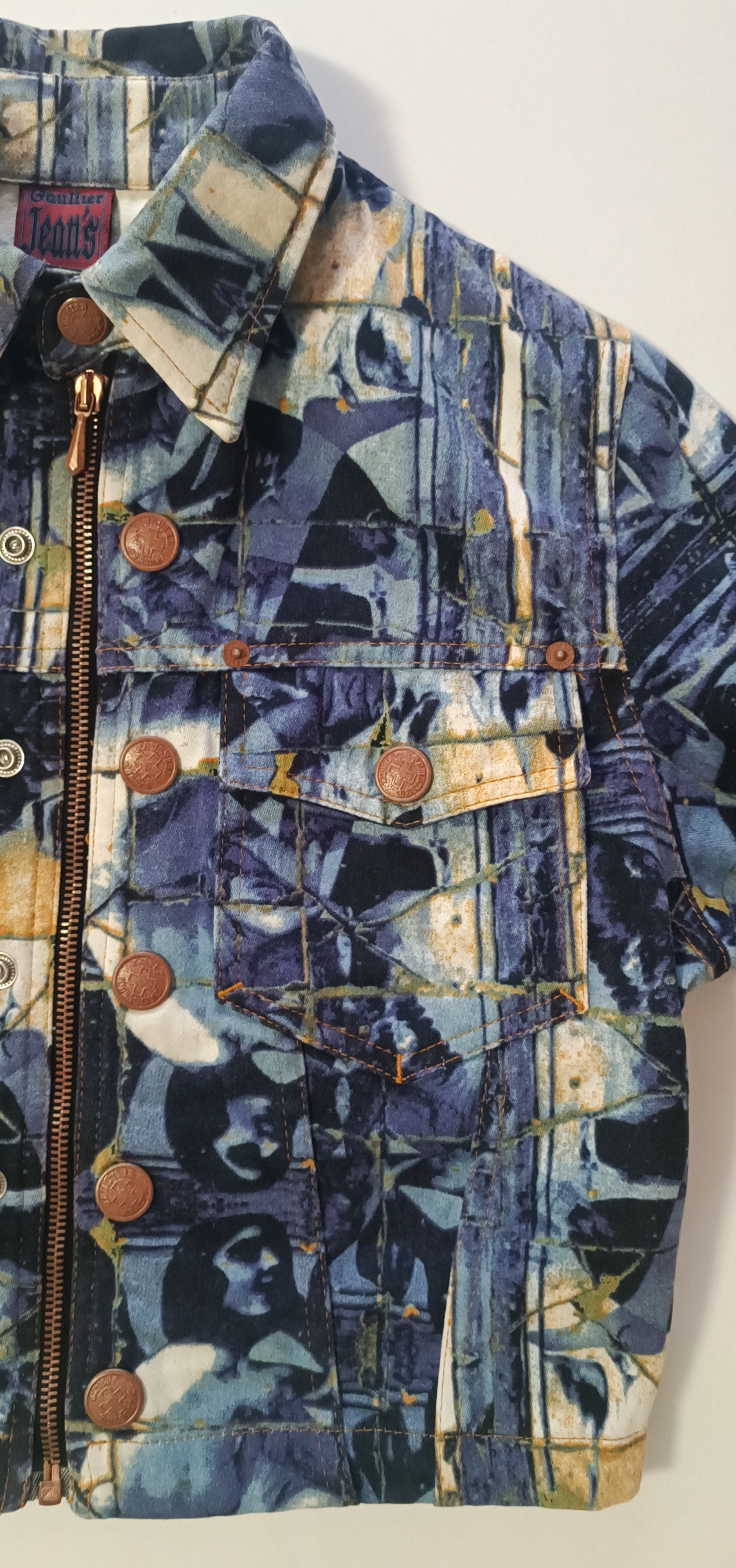Jean Paul Gaultier 90's Gaultier Jeans - Women silhouettes jacket Size M / US 6-8 / IT 42-44 - 9 Thumbnail