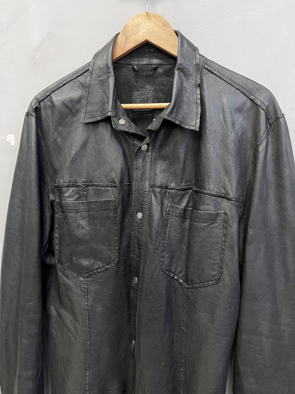 Other Reversible leather jacket y2k button up rick owens style Size US M / EU 48-50 / 2 - 2 Thumbnail
