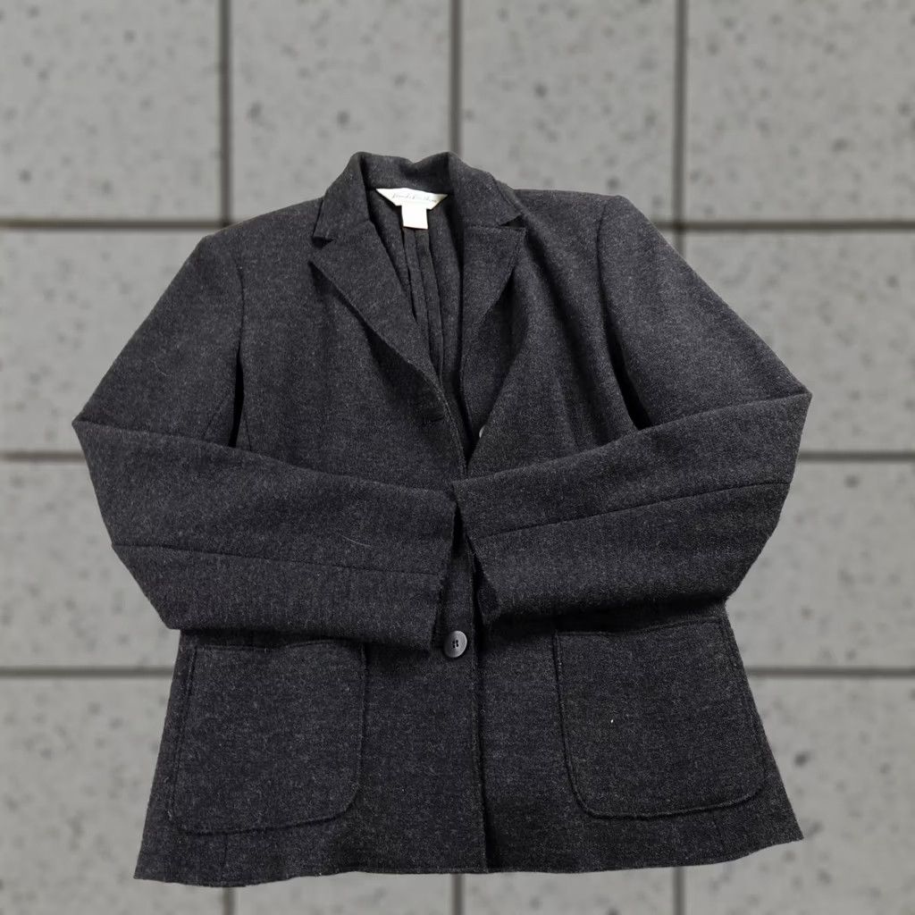 Brooks Brothers VTG Brooks Brothers Blazer Womens 8 Gray Wool Classic Sport Coat Jacket Suit USA Size M / US 6-8 / IT 42-44 - 1 Thumbnail