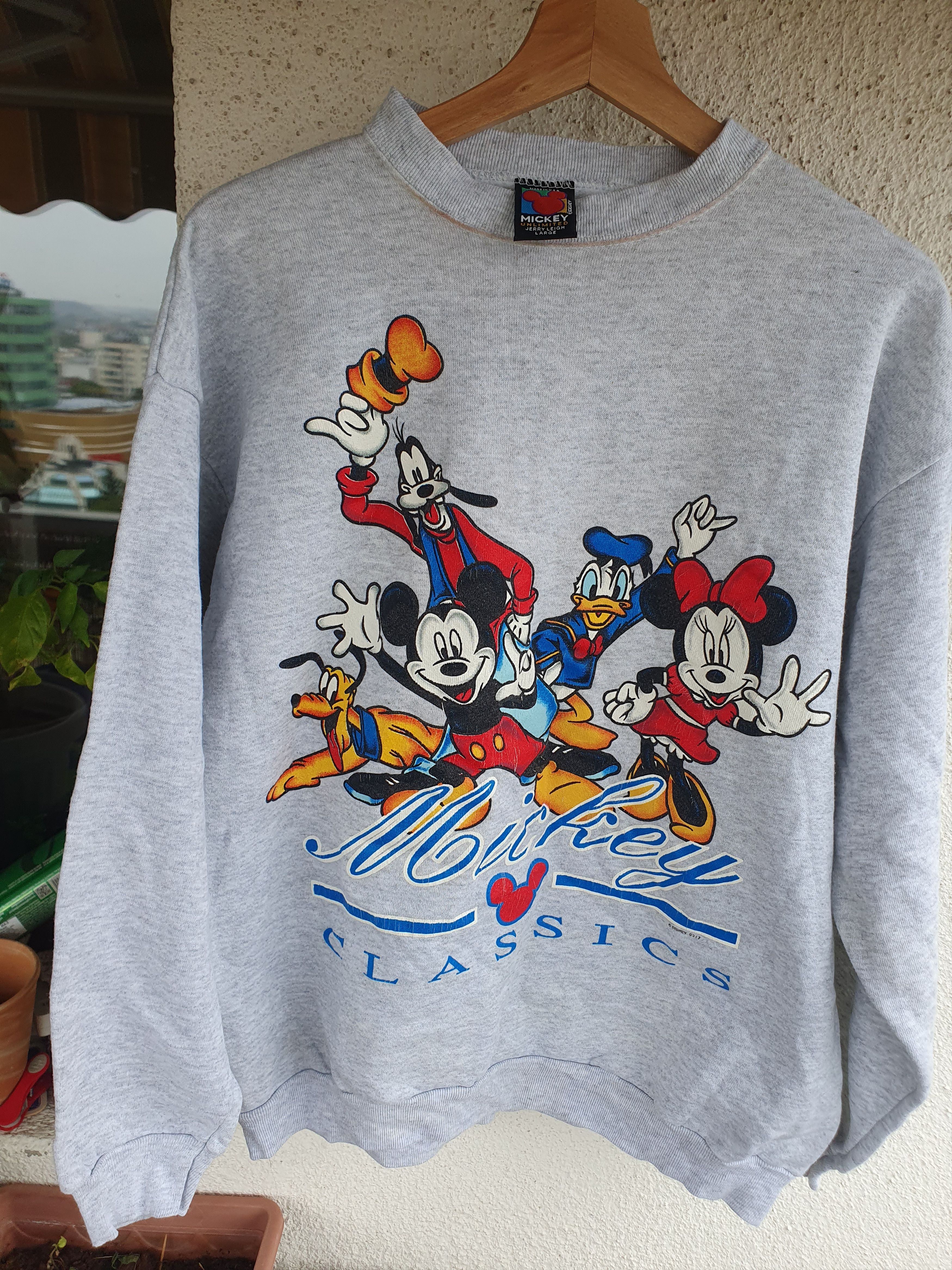 Disney × Mickey Mouse × Vintage Disney Mickey Unlimited Vintage Made in USA Sweatshirt L/M Size US L / EU 52-54 / 3 - 5 Thumbnail