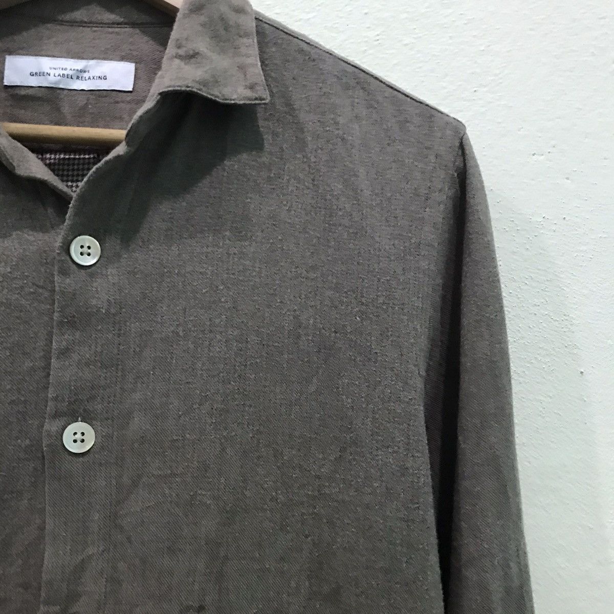 Flannel × United Arrows United Arrows Plain Flannel Shirt Size S / US 4 / IT 40 - 4 Thumbnail