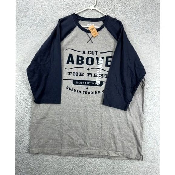 Duluth Trading Company Duluth Trading Co. Longtail T Shirt Mens 2XL Grey 3-Quarter Sleeve Tee NEW A11 Size US XXL / EU 58 / 5 - 3 Thumbnail