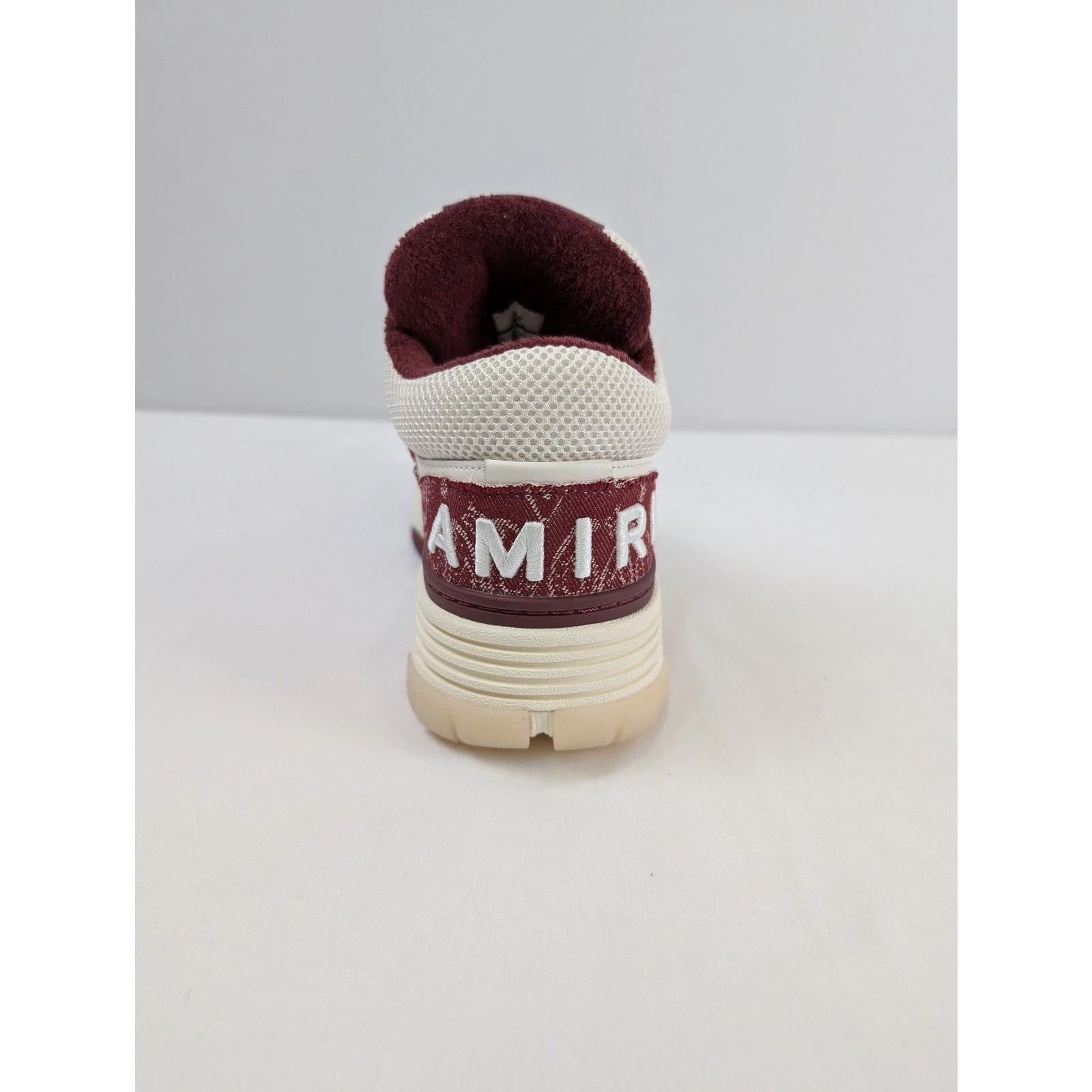 Amiri o1rshd1 Bandana Denim MA-1 Sneakers in Burgundy Size US 12 / EU 45 - 14 Thumbnail