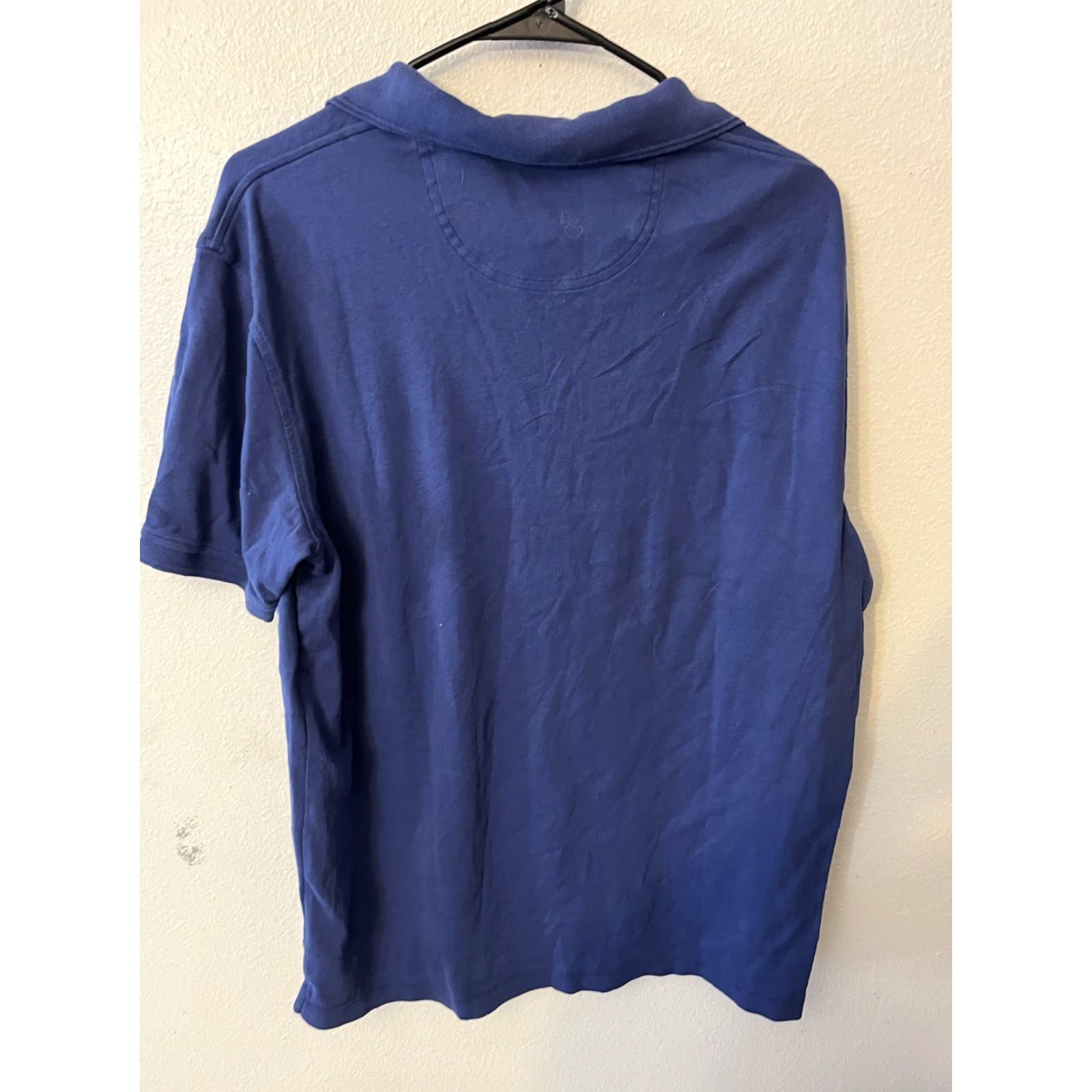 Van Heusen Van Heusen Polo Shirt Men’s Short Sleeve Royal Blue Solid Size Medium Size US M / EU 48-50 / 2 - 2 Thumbnail