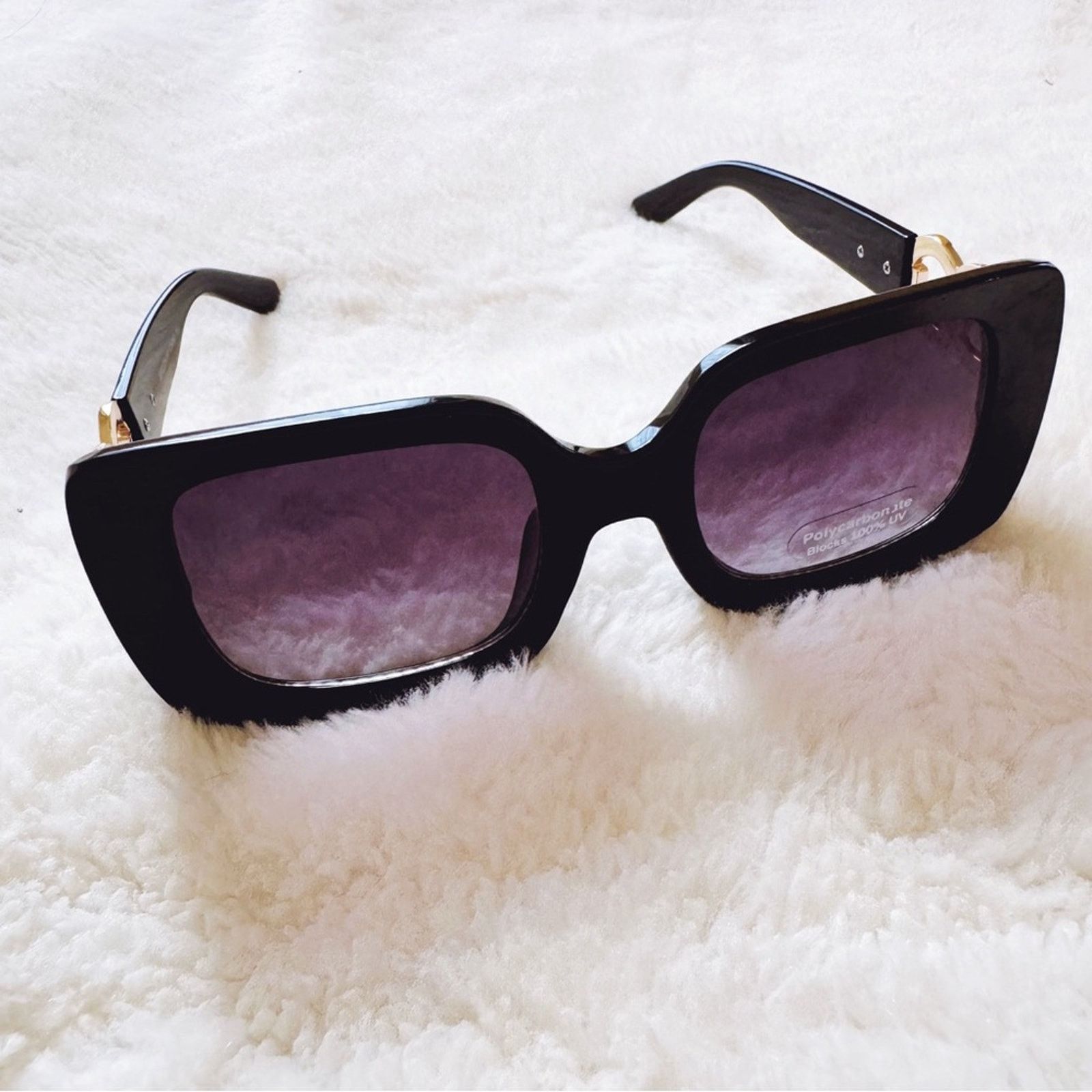 Other Camille Black Oversized Square Sunglasses Size ONE SIZE - 8 Thumbnail
