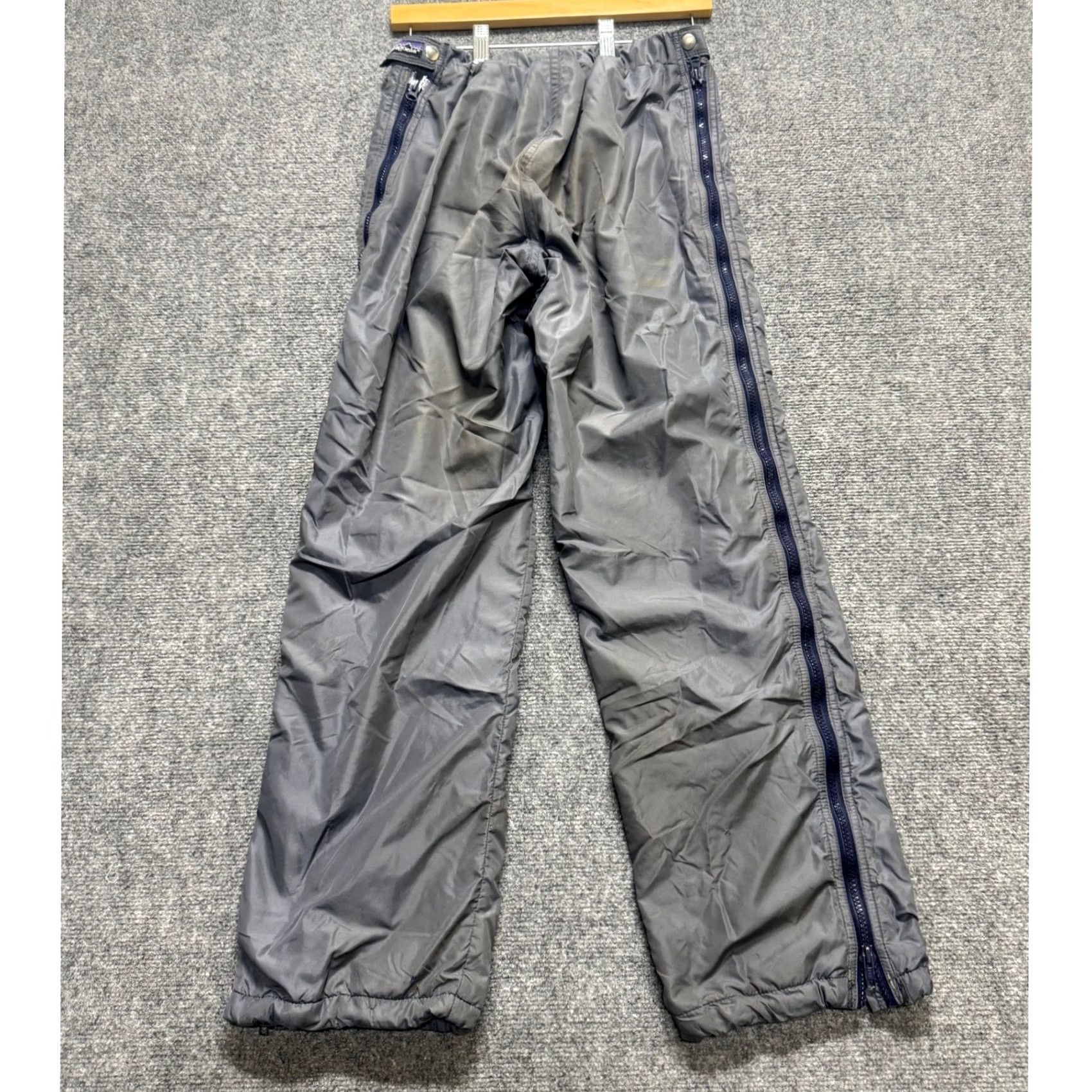 Patagonia VINTAGE Patagonia Pants Men's S Sweatpants Gray Striped Fleece Lined Stained Outdoor GORP Size US 29 - 2 Thumbnail