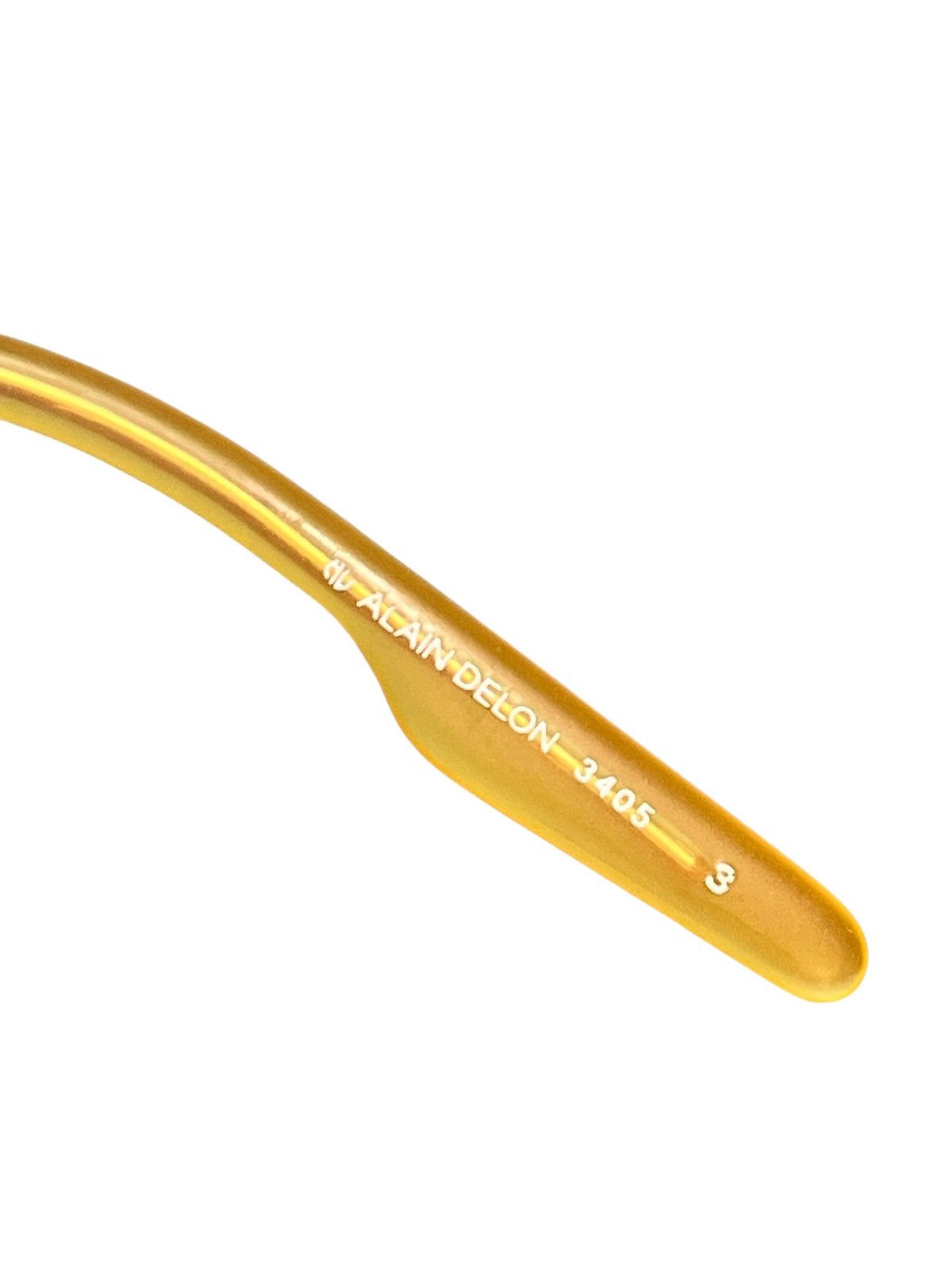 ALAIN DELON Vintage Alain Delon 3405 Gold Oval Cat-Eye Sunglasses Size ONE SIZE - 9 Thumbnail