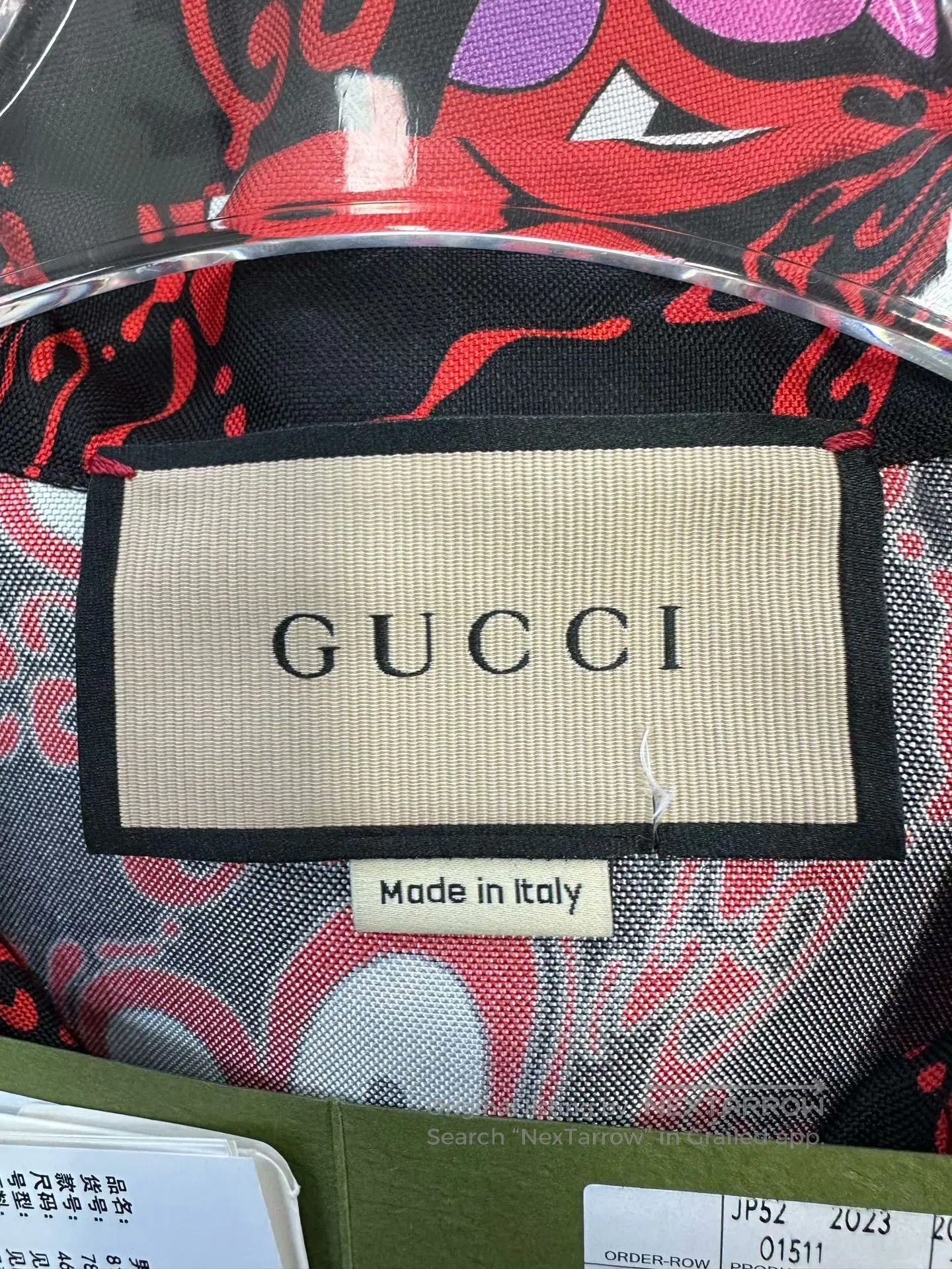 Gucci Guicci Red heart print logo short-sleeve shirt| Size US S / EU 44-46 / 1 - 4 Thumbnail