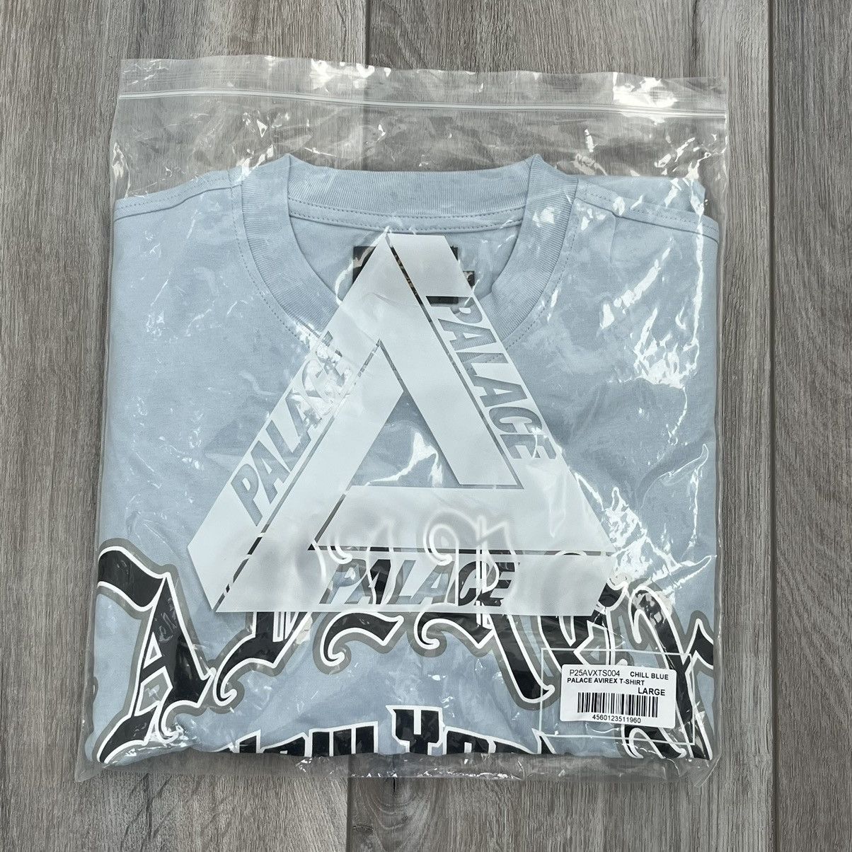 BRAND NEW Palace Avirex Tee Chill Blue Large