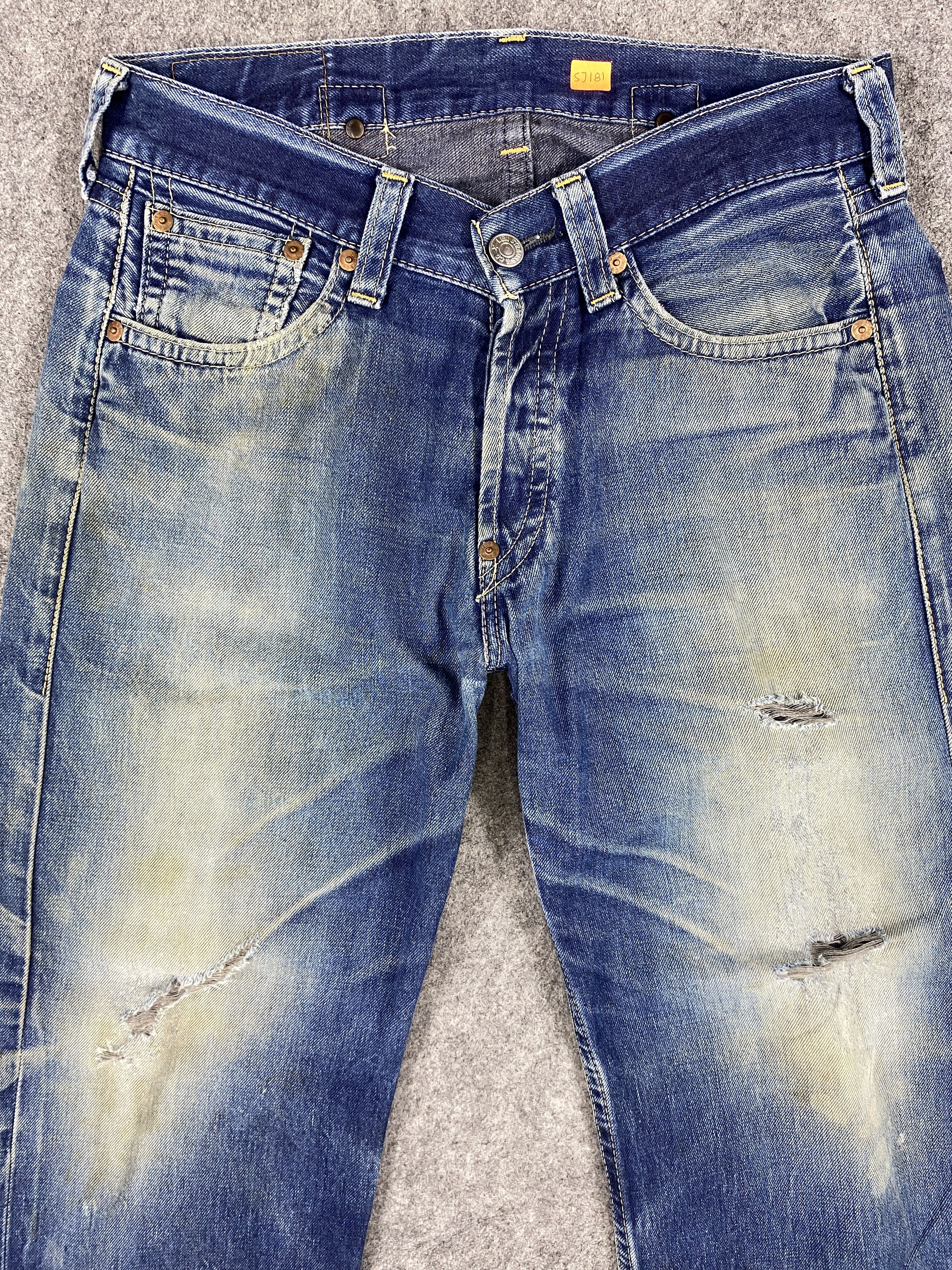 Japanese Brand Distressed Blue Vintage Levi's 902 35x31 Denim -SJ181 Size US 35 - 3 Thumbnail