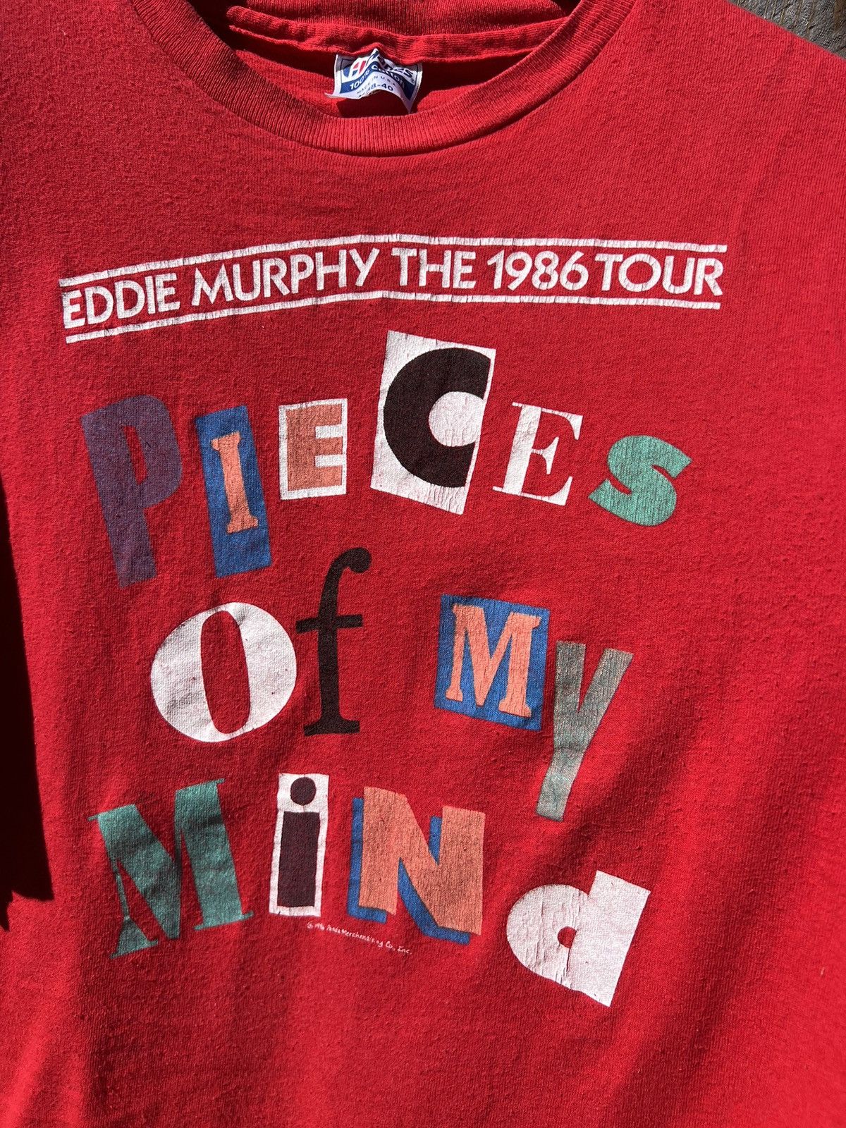 Hanes × Vintage Vintage 1986 Eddie Murphy Pieces Of My Mind Tour T Shirt Size US M / EU 48-50 / 2 - 4 Thumbnail