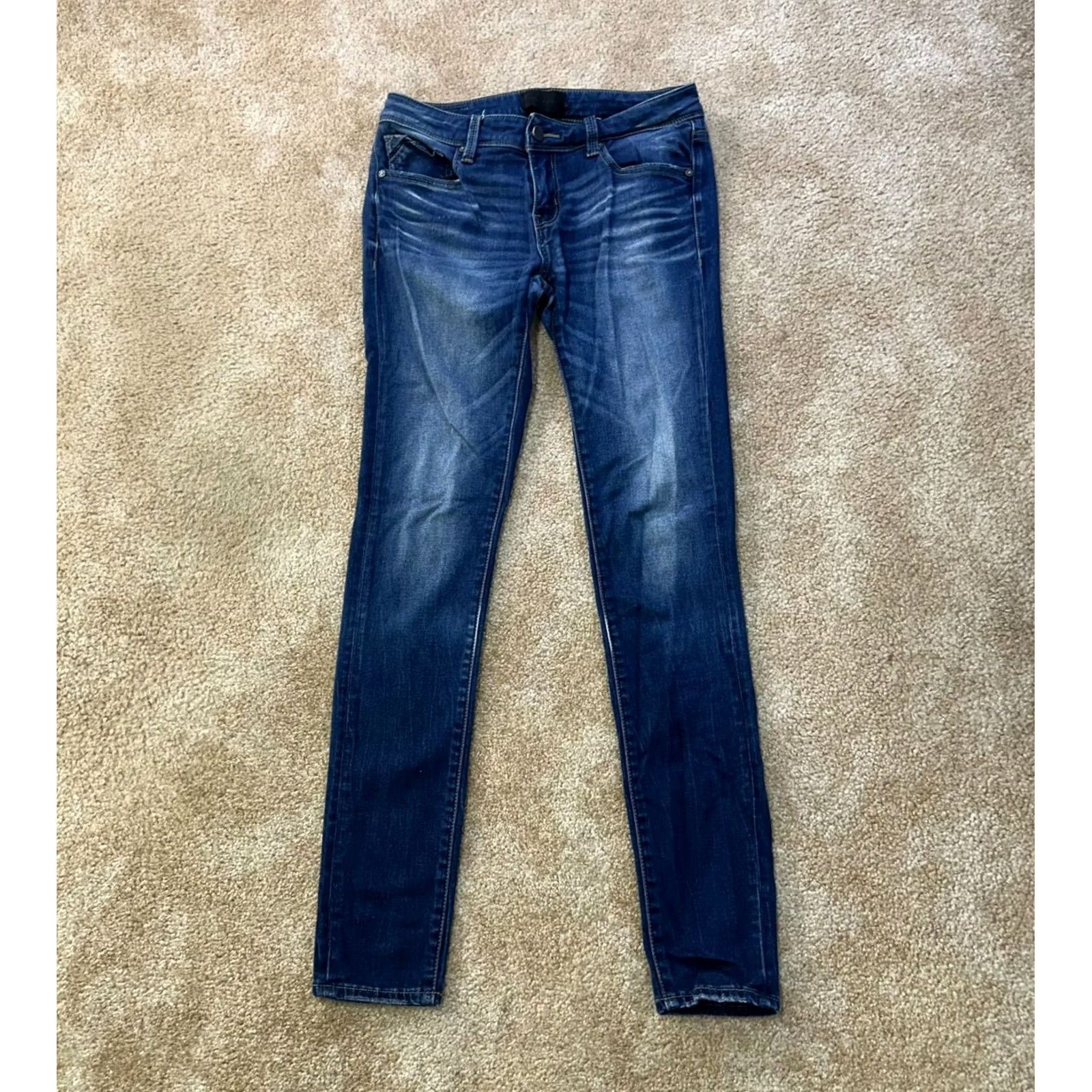 Buckle Black Buckle Black Skinny Jeans Women 28x32 Denim Blue Stretch Slim 5-Pocket Zipper Button Embroidered Logo Buckle Black Womens Mens? Size 28" / US 6 / IT 42 - 2 Thumbnail