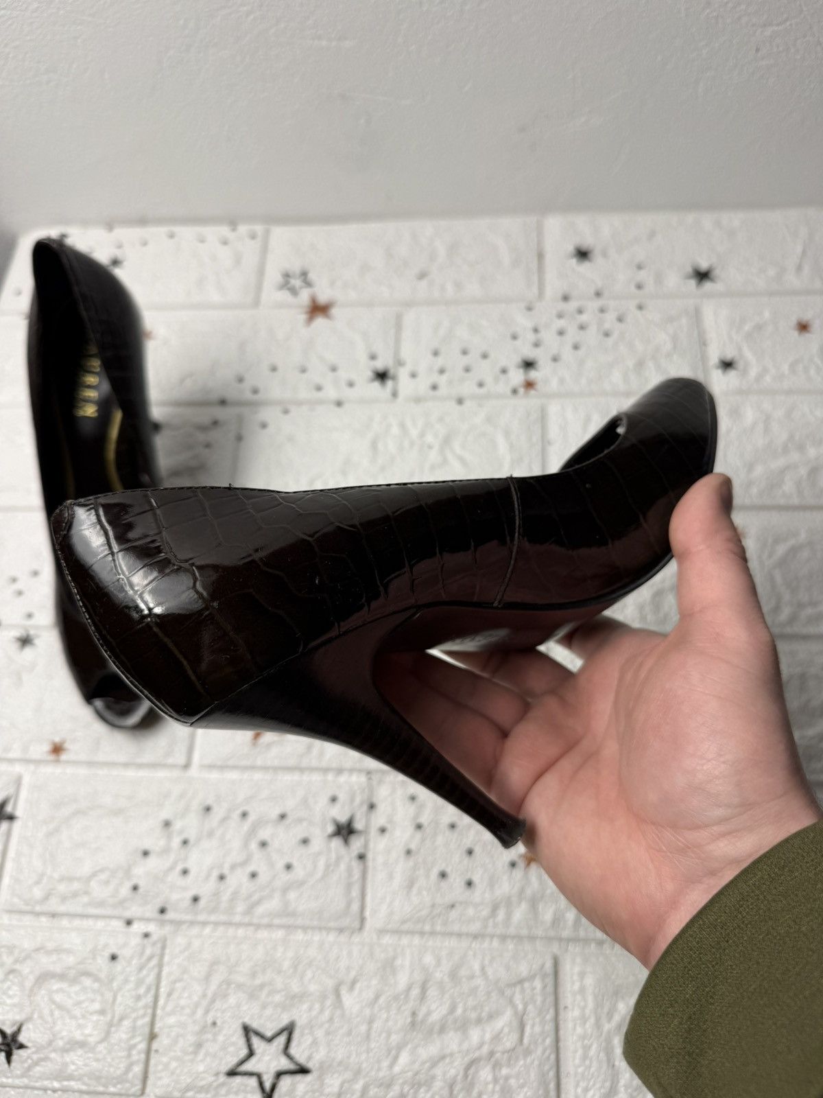 Ralph Lauren LAUREN Ralph Lauren Heels U8.5 UK6 EUR40 Croc Embossed Size US 8.5 / IT 38.5 - 8 Thumbnail
