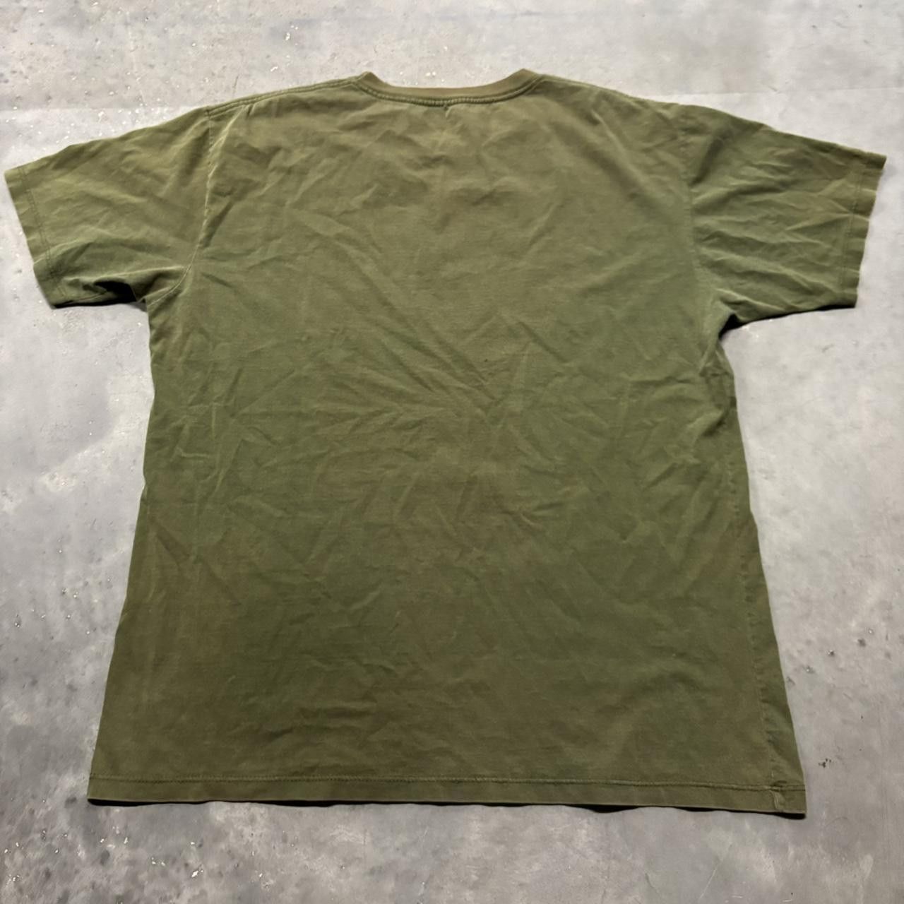 Japanese Brand × Vintage Crazy Vintage Y2K/2000s Green Earth Tone Animal Nature Graphic Tee! Size US XL / EU 56 / 4 - 5 Thumbnail