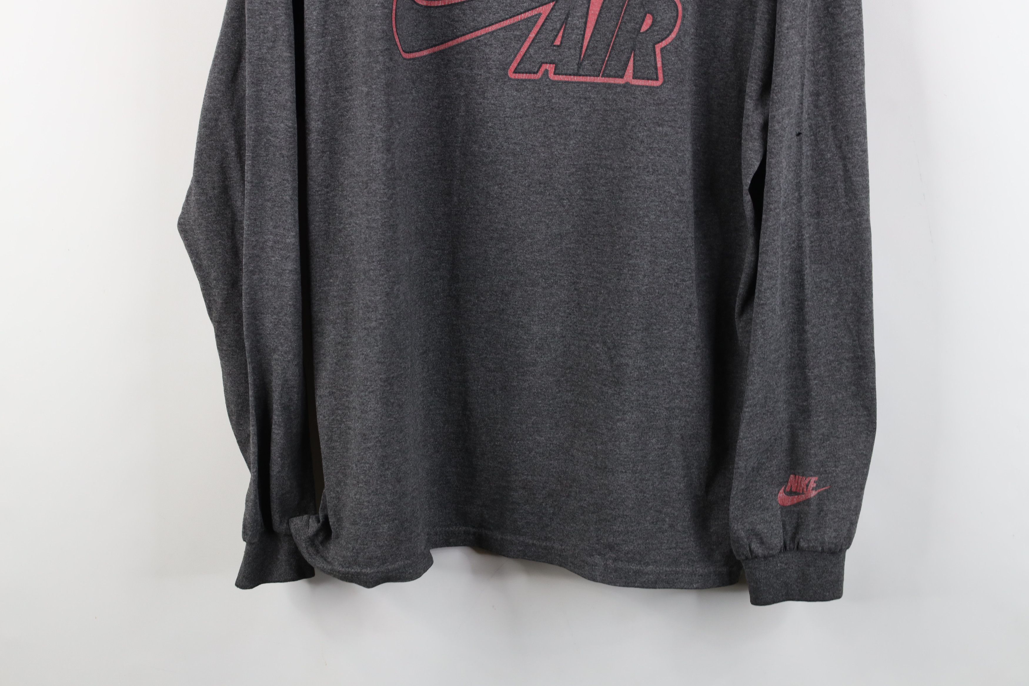 Nike Vintage 90s Y2K Nike Air Center Swoosh Long Sleeve T-Shirt Size US L / EU 52-54 / 3 - 3 Thumbnail