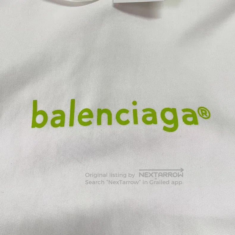 Balenciaga Balenciaga White Printed Logo Hoodie Size US XS / EU 42 / 0 - 4 Thumbnail