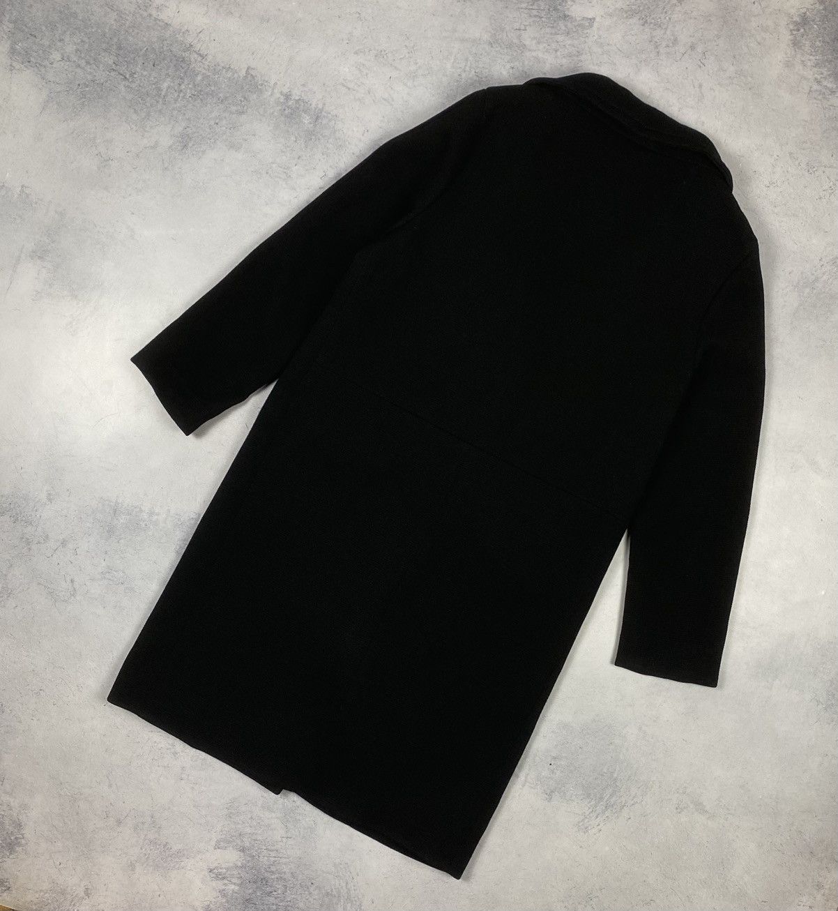 Prada Prada Button Front Collared Long Black Wool Coat Womens Size M / US 6-8 / IT 42-44 - 13 Thumbnail