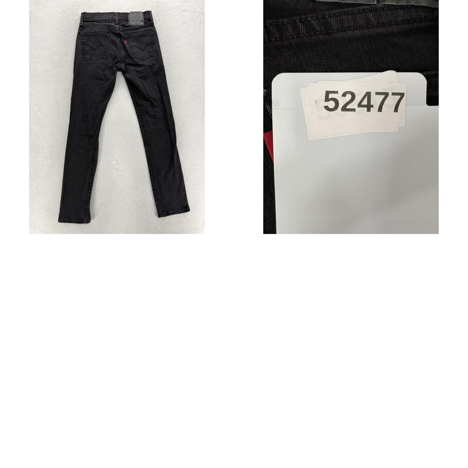Levi's Levis 511 Jeans Slim Straight Mens 28x32 Denim Charcoal Wash Stretch Pants Black Leather Logo? Size US 28 / EU 44 - 9 Thumbnail